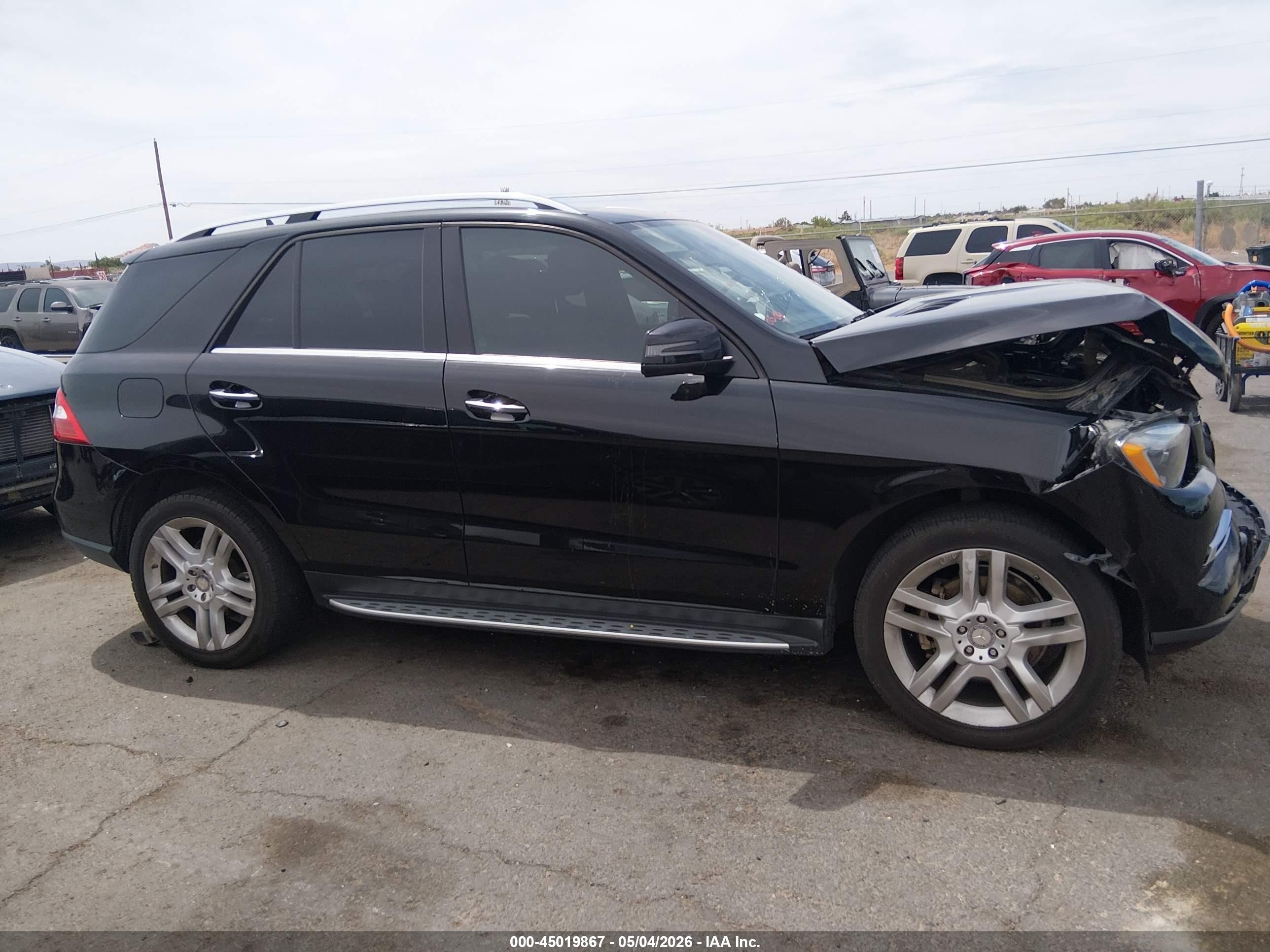 2015 Mercedes-benz Ml 350   Черный vin: 4JGDA5JB6FA466011