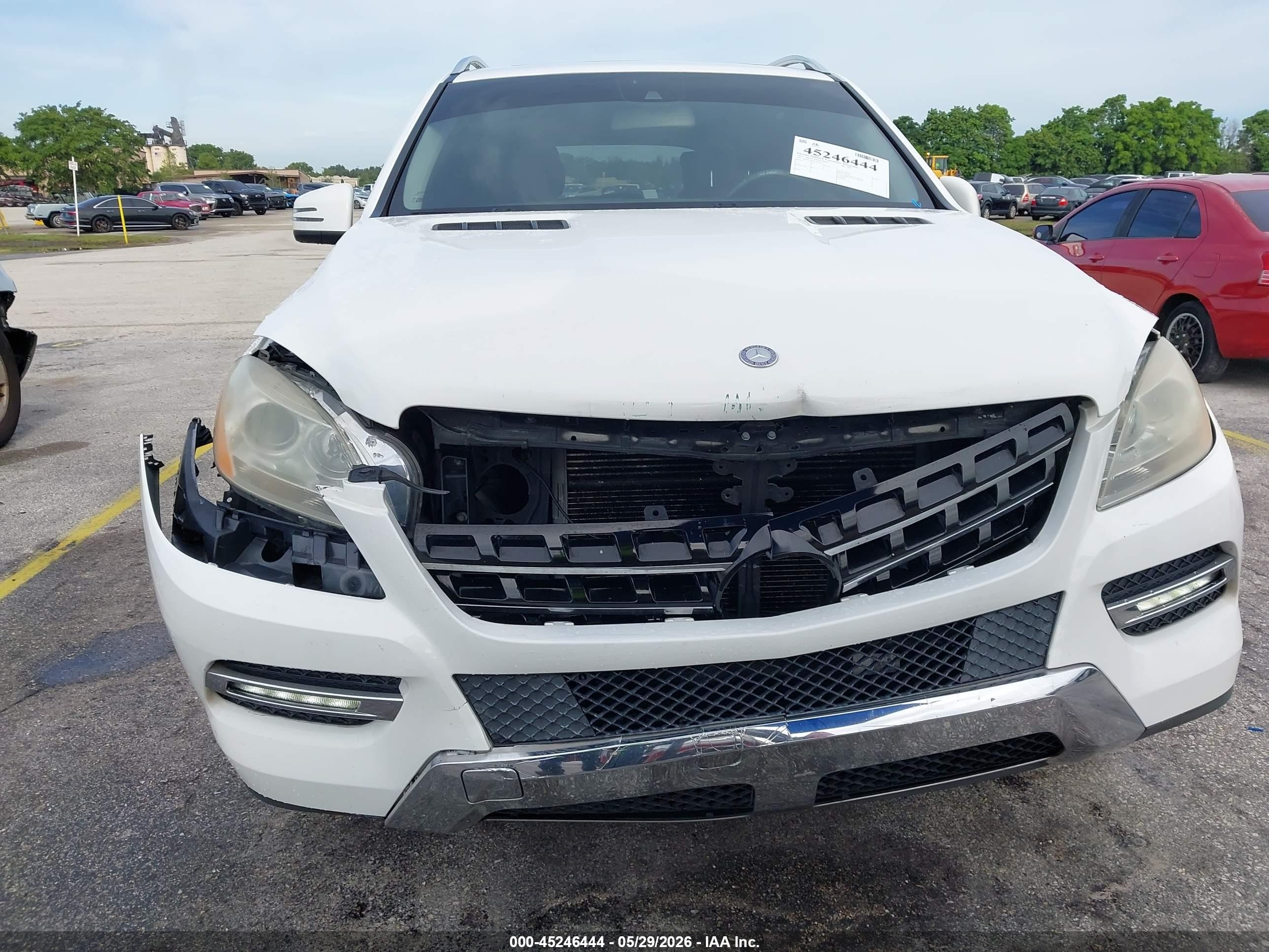 2015 Mercedes-benz Ml 350   White vin: 4JGDA5JB6FA476425