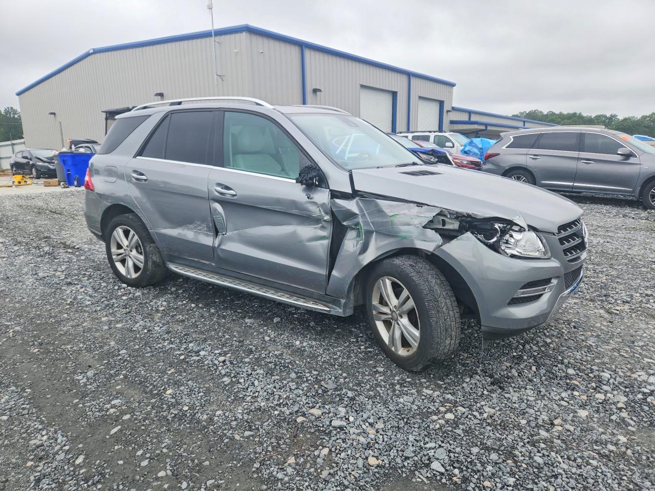 2015 Mercedes-benz Ml 350 Gray vin: 4JGDA5JB6FA543475