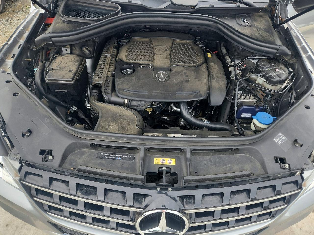 2015 Mercedes-benz Ml 350 Gray vin: 4JGDA5JB6FA543475