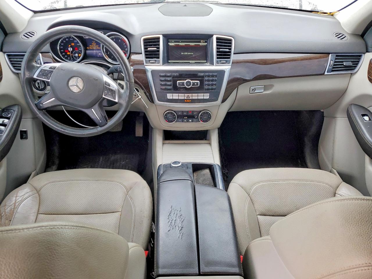 2015 Mercedes-benz Ml 350 Белый vin: 4JGDA5JB6FA569560