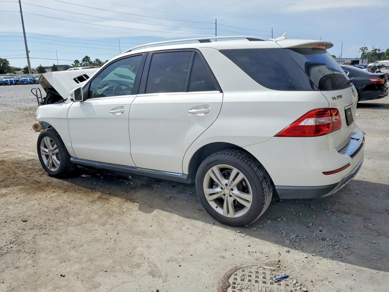 2015 Mercedes-benz Ml 350 White vin: 4JGDA5JB6FA601262
