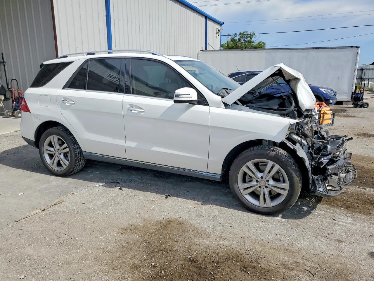 2015 Mercedes-benz Ml 350 White vin: 4JGDA5JB6FA601262