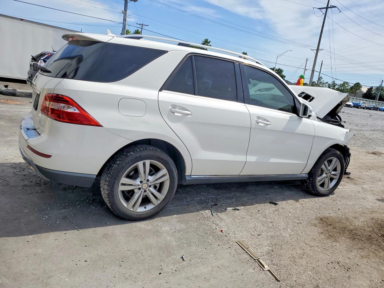 2015 Mercedes-benz Ml 350 White vin: 4JGDA5JB6FA601262