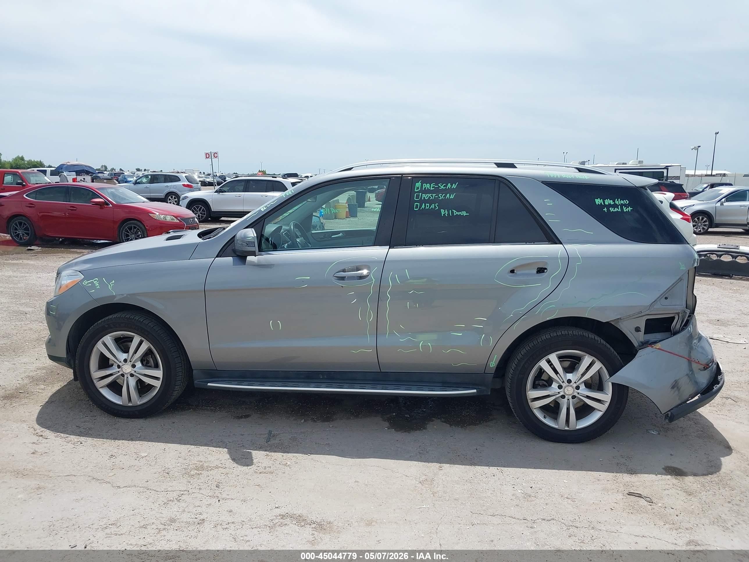 2013 Mercedes-benz Ml 350   Gray vin: 4JGDA5JB7DA166619