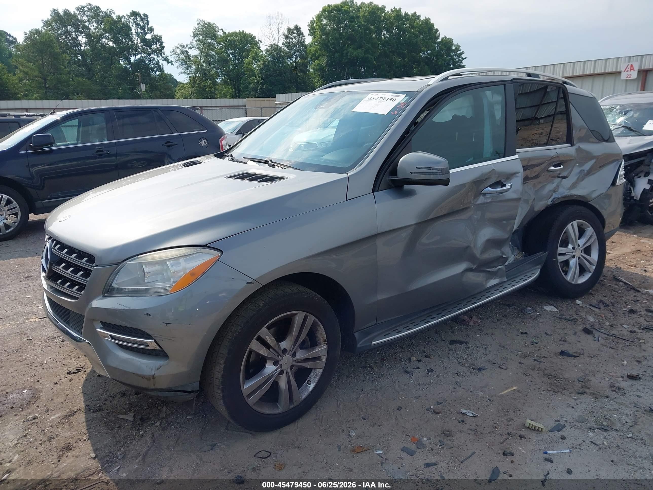 2013 Mercedes-benz Ml 350   Gray vin: 4JGDA5JB7DA219478