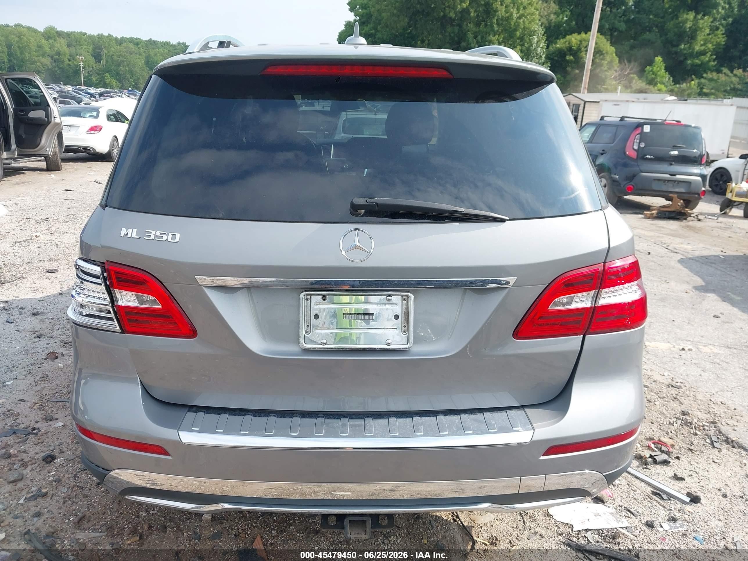 2013 Mercedes-benz Ml 350   Gray vin: 4JGDA5JB7DA219478