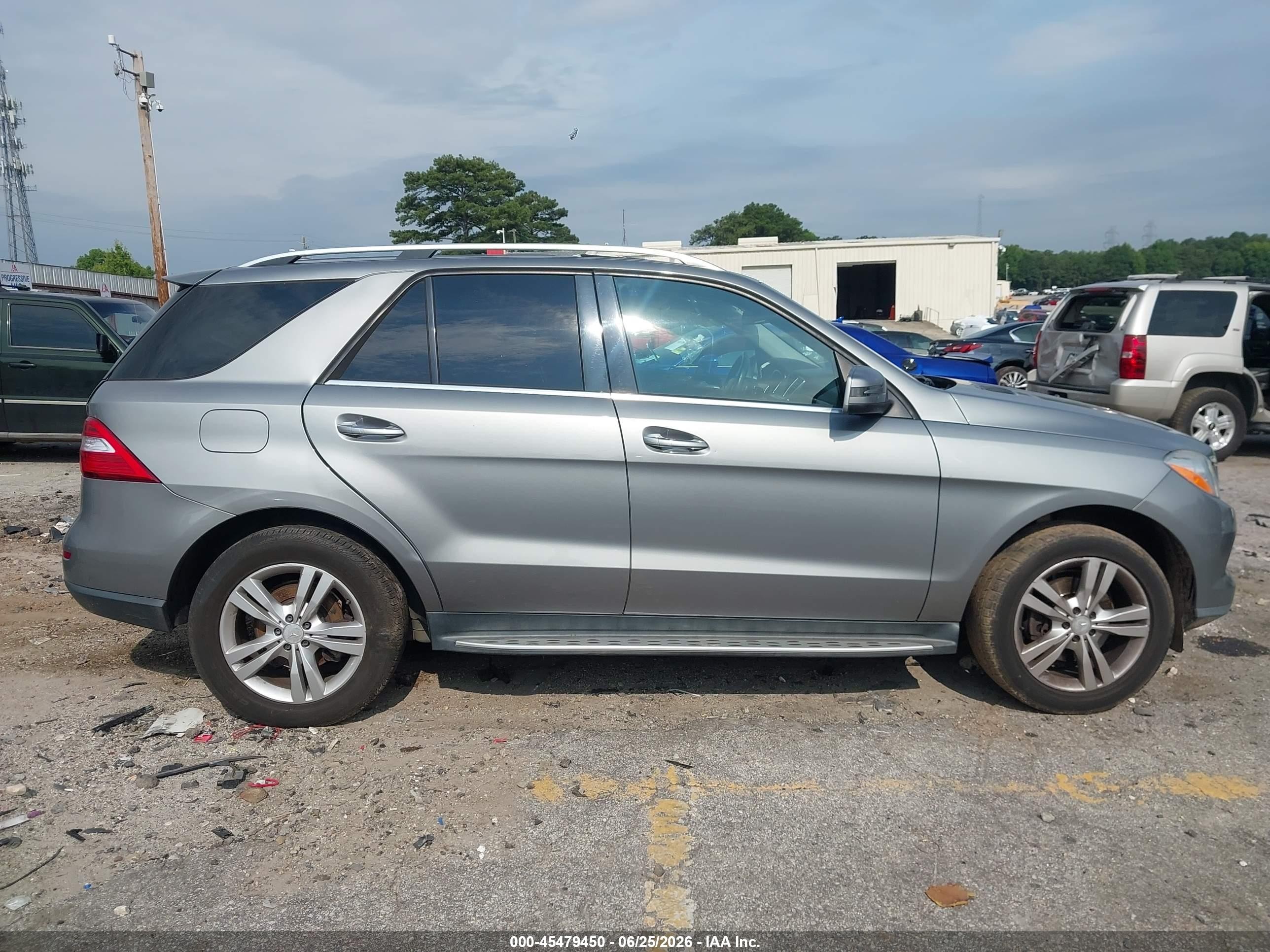 2013 Mercedes-benz Ml 350   Gray vin: 4JGDA5JB7DA219478