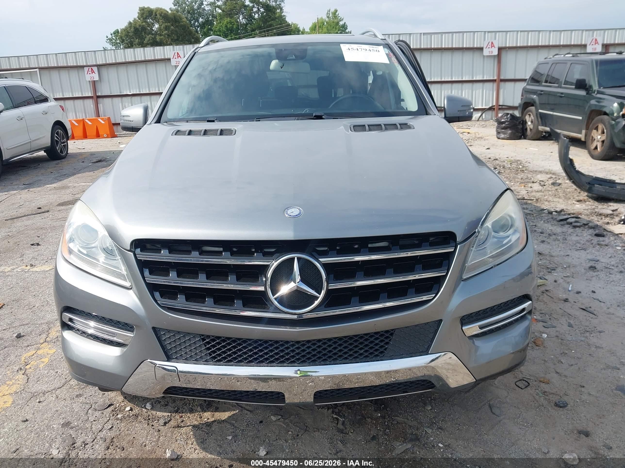 2013 Mercedes-benz Ml 350   Gray vin: 4JGDA5JB7DA219478