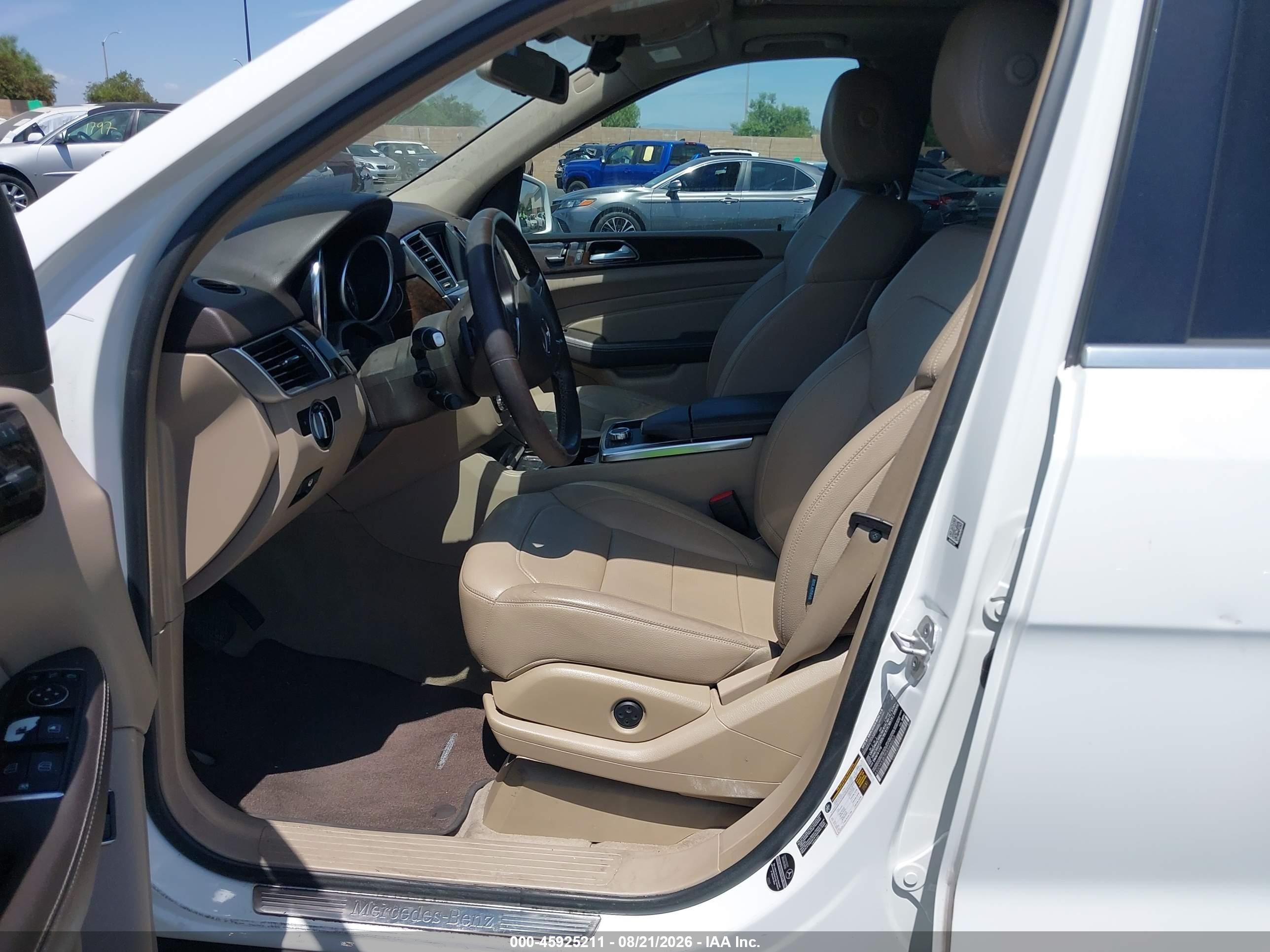 2015 Mercedes-benz Ml 350 Белый vin: 4JGDA5JB7FA544022