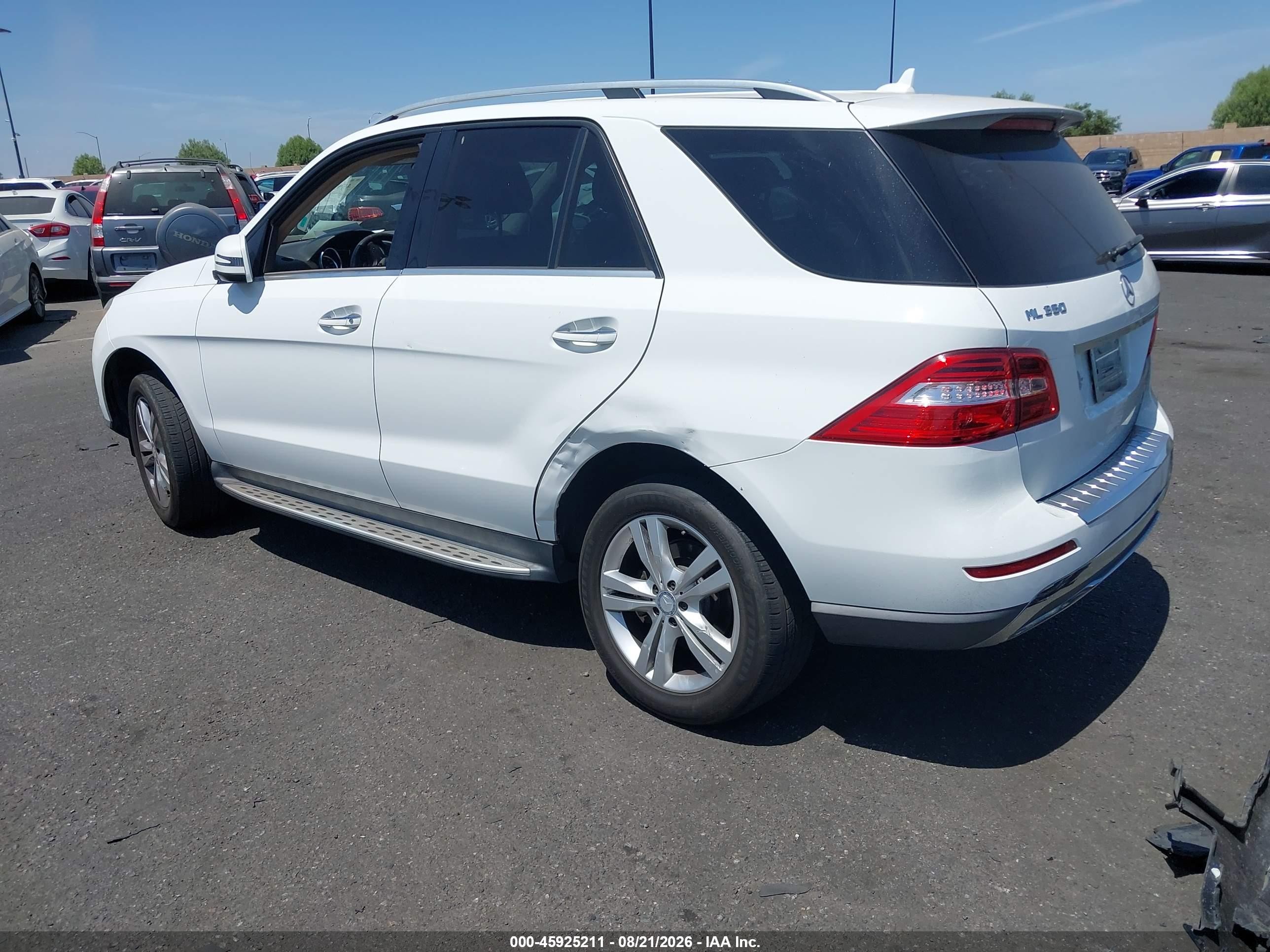 2015 Mercedes-benz Ml 350 Белый vin: 4JGDA5JB7FA544022