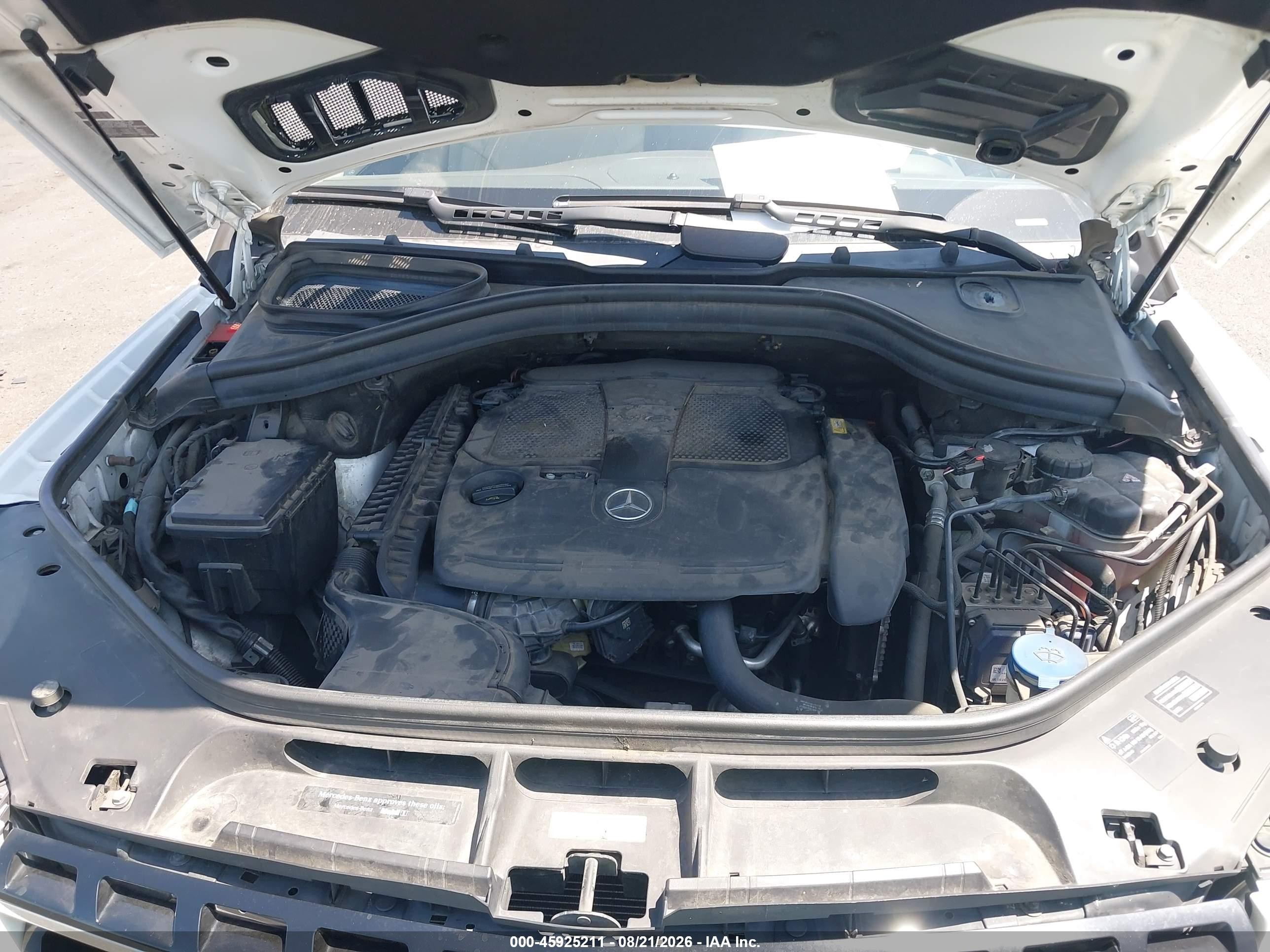 2015 Mercedes-benz Ml 350 Белый vin: 4JGDA5JB7FA544022