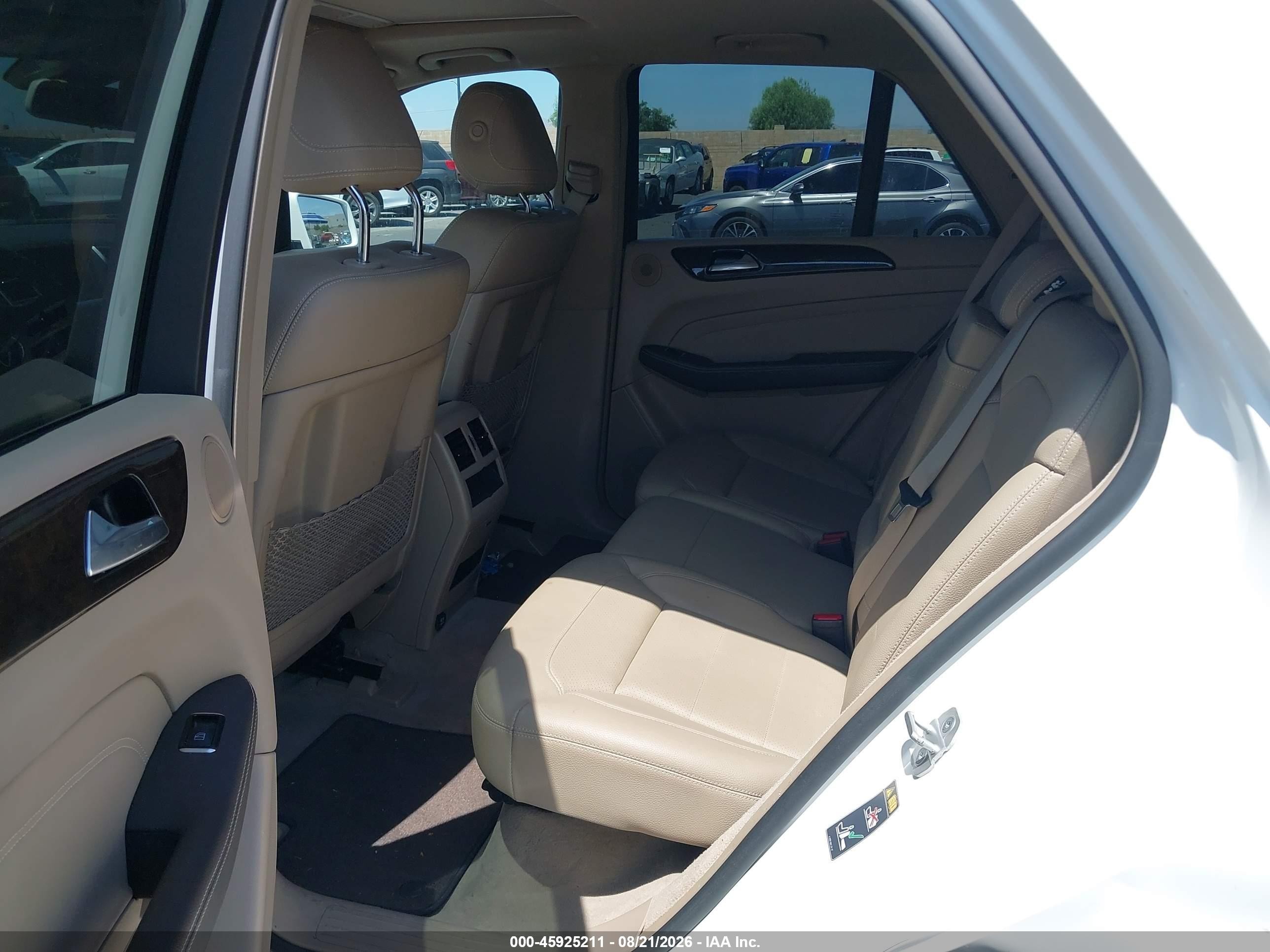 2015 Mercedes-benz Ml 350 Белый vin: 4JGDA5JB7FA544022
