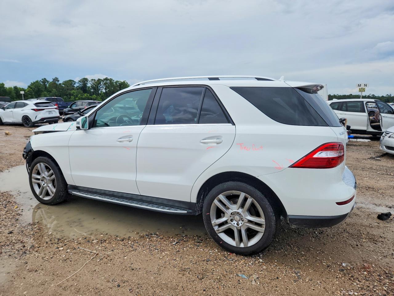 2015 Mercedes-benz Ml 350 White vin: 4JGDA5JB7FA552816