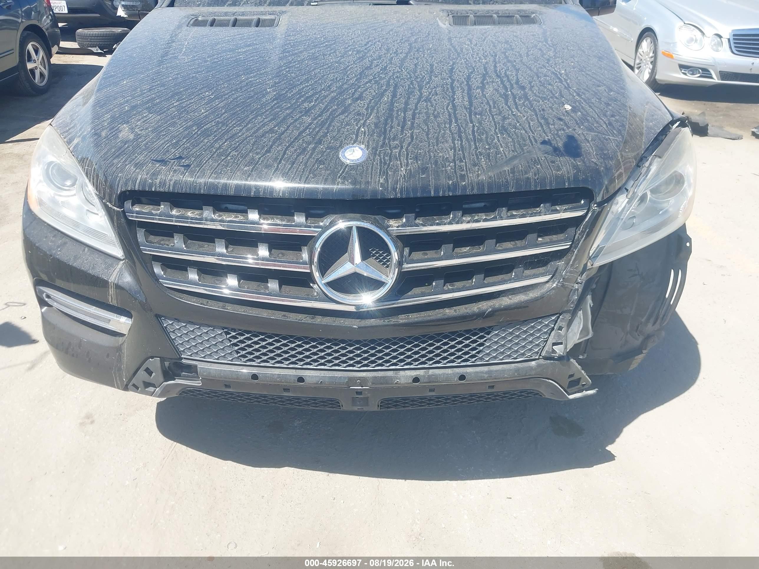 2015 Mercedes-benz Ml 350   Черный vin: 4JGDA5JB7FA556316