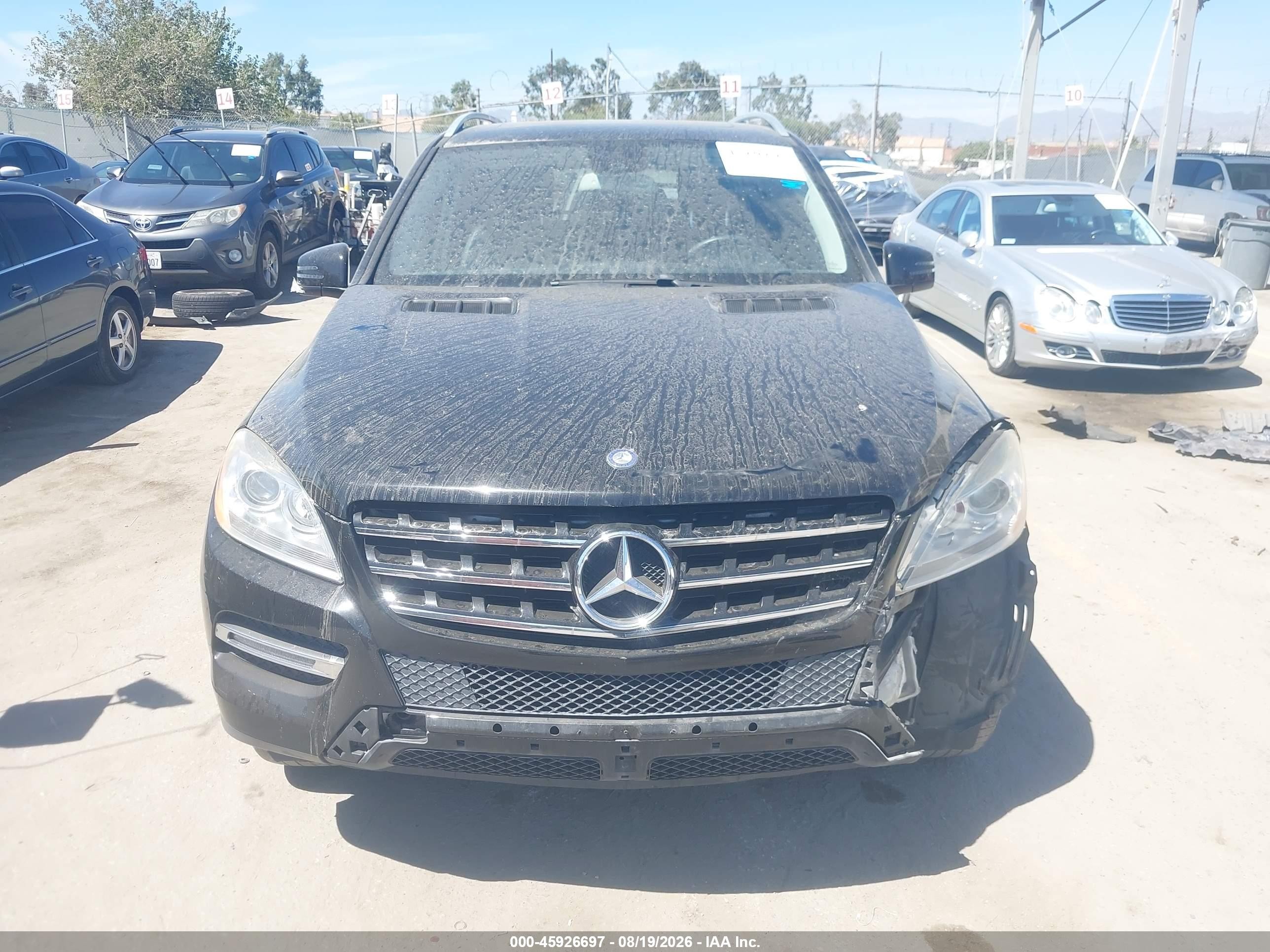 2015 Mercedes-benz Ml 350   Черный vin: 4JGDA5JB7FA556316
