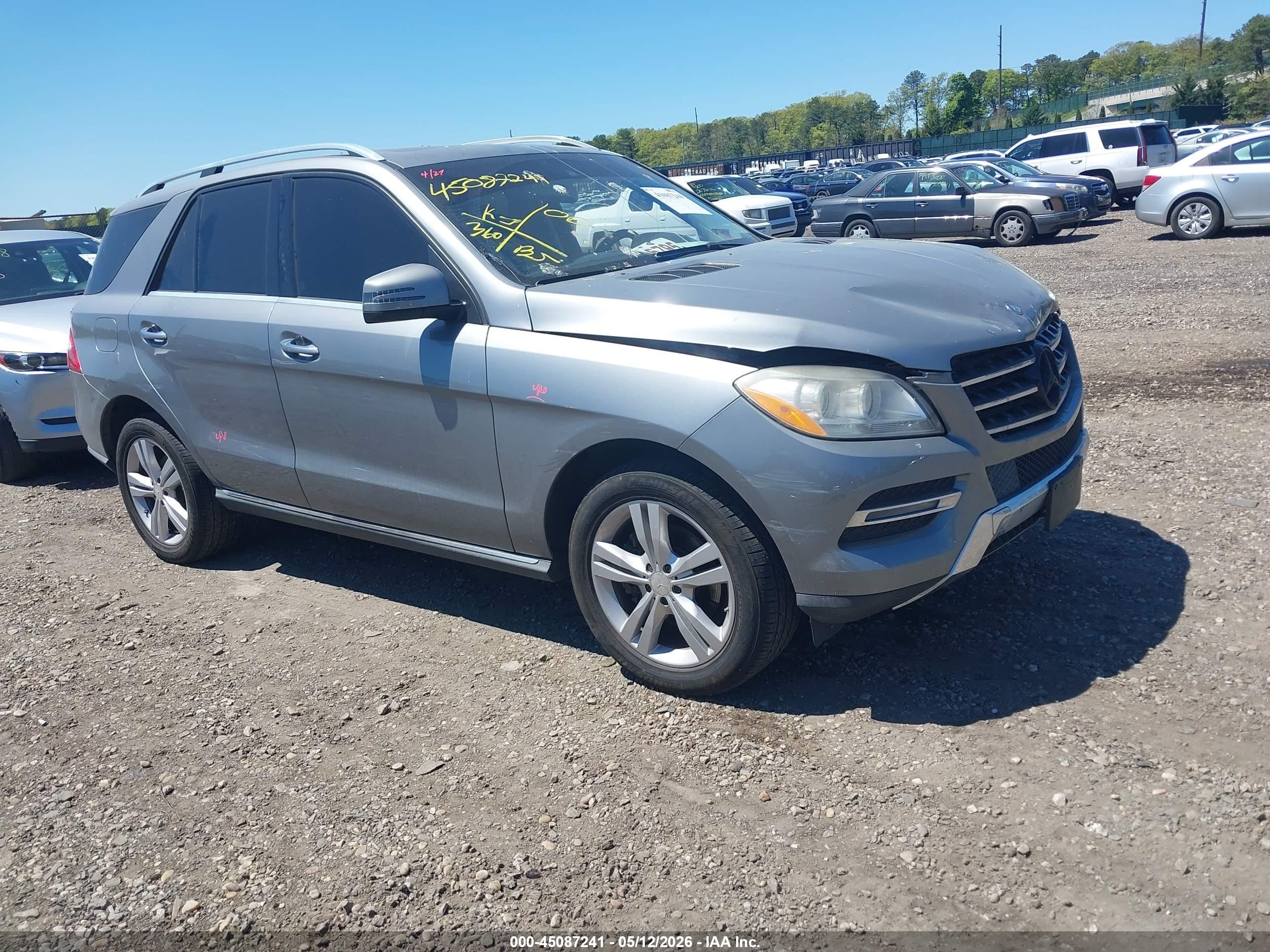 2015 Mercedes-benz Ml 350   Gray vin: 4JGDA5JB7FA584164