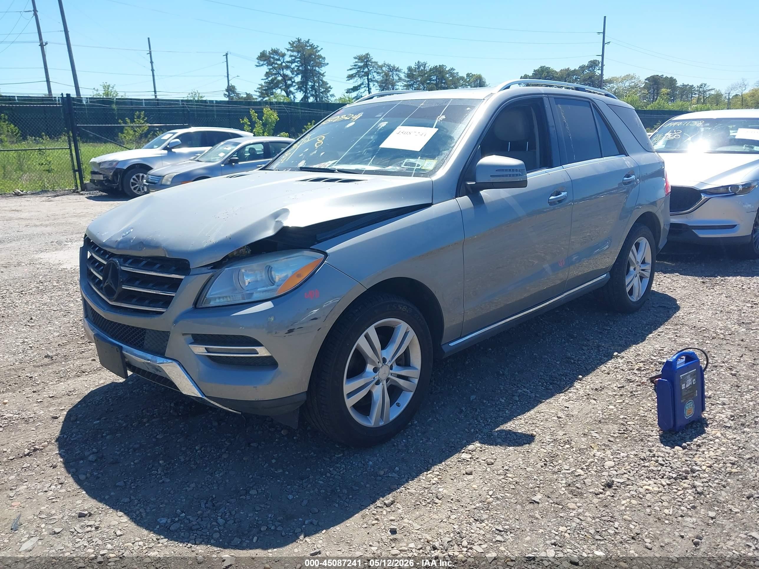 2015 Mercedes-benz Ml 350   Gray vin: 4JGDA5JB7FA584164