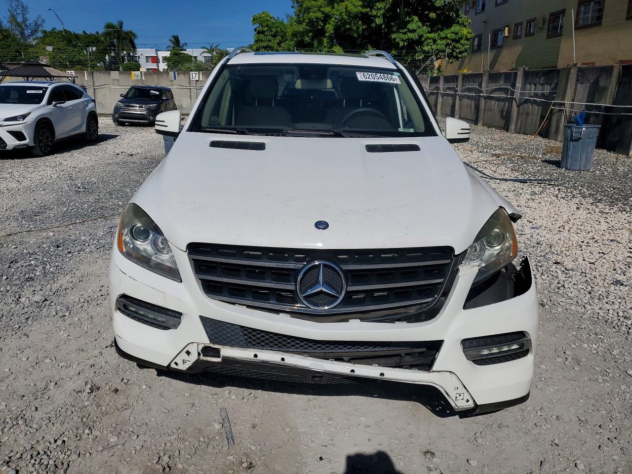 2015 Mercedes-benz Ml 350 White vin: 4JGDA5JB7FA602338