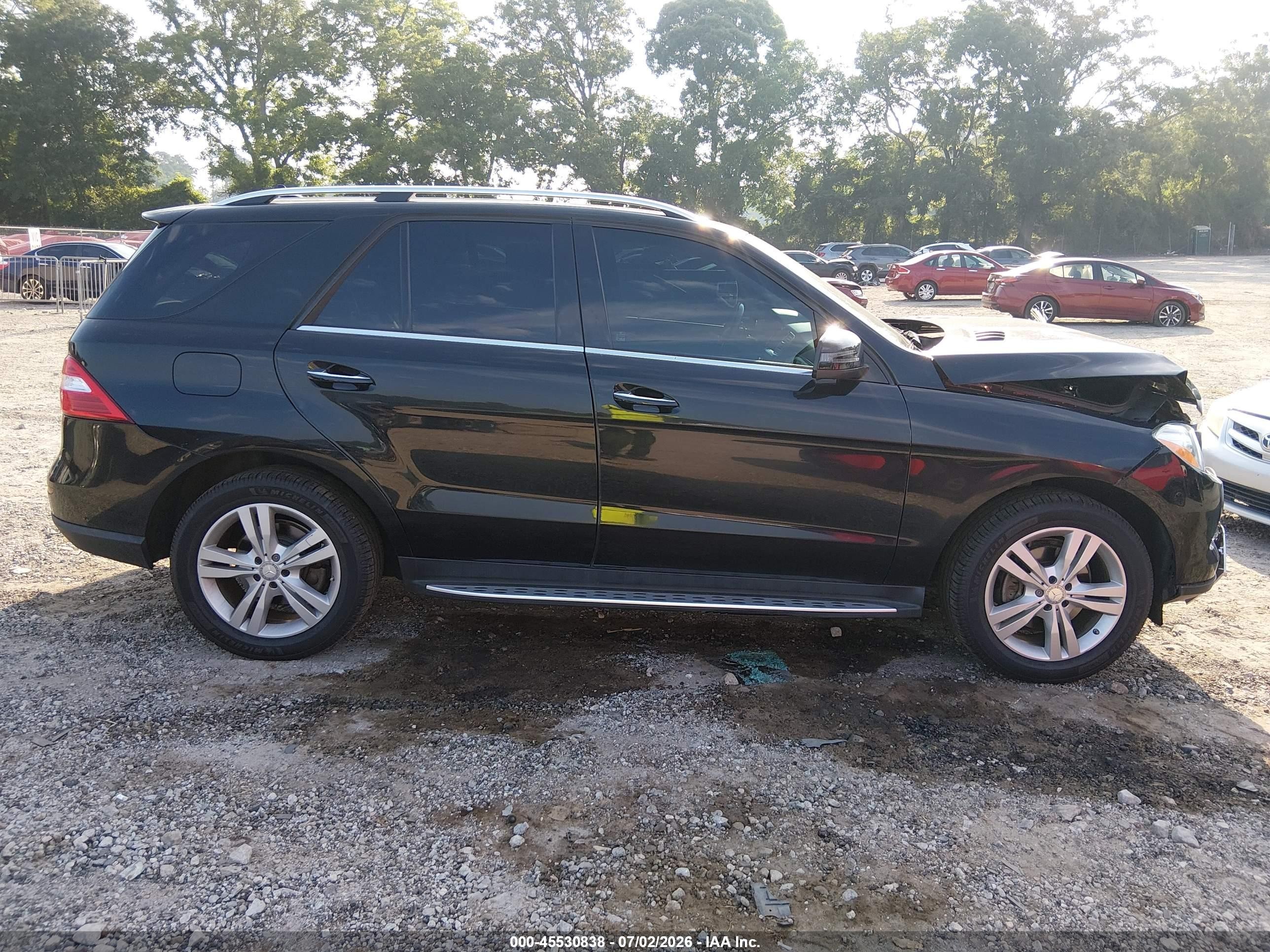 2015 Mercedes-benz Ml 350   Black vin: 4JGDA5JB7FA616174