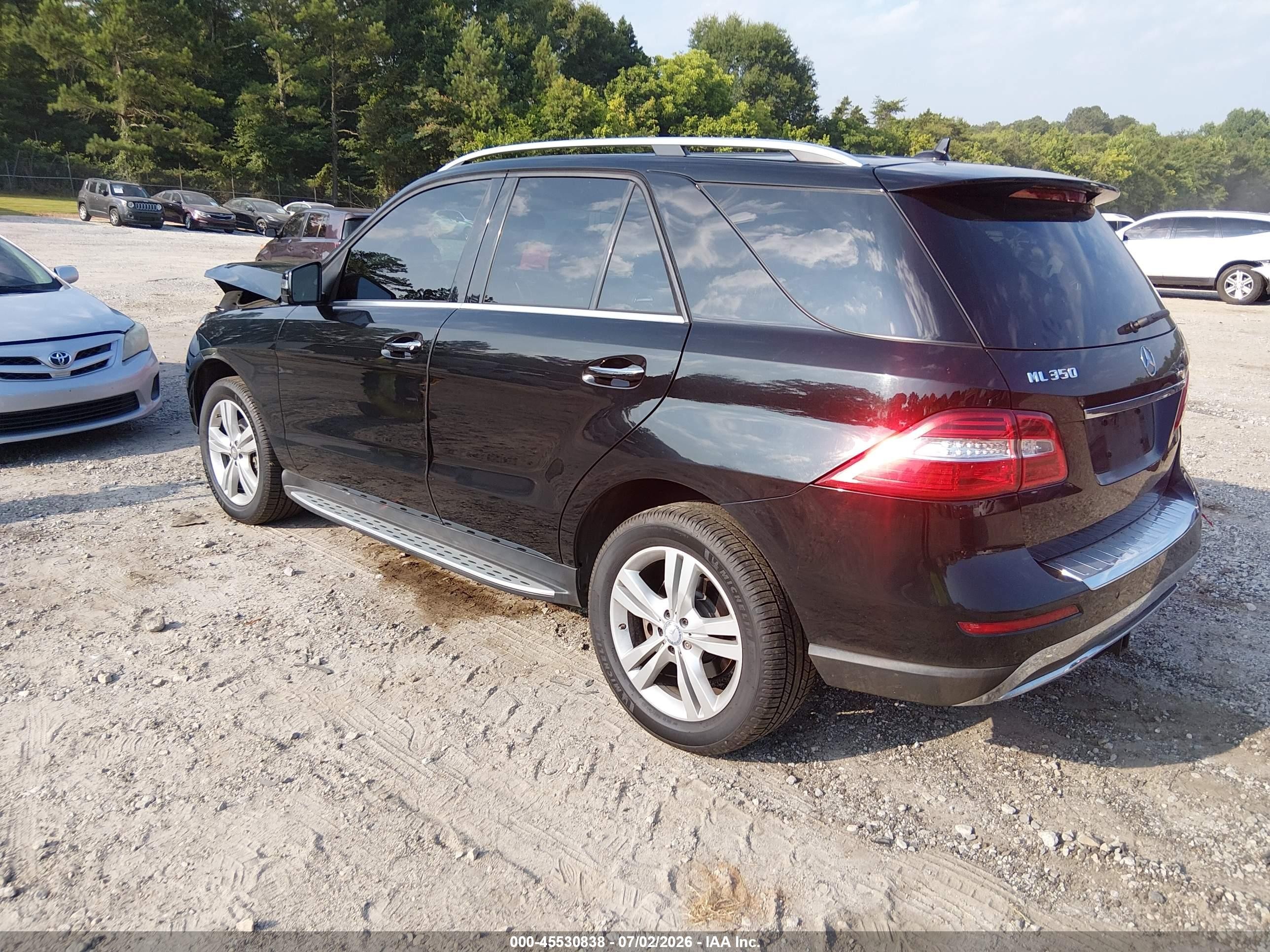 2015 Mercedes-benz Ml 350   Black vin: 4JGDA5JB7FA616174