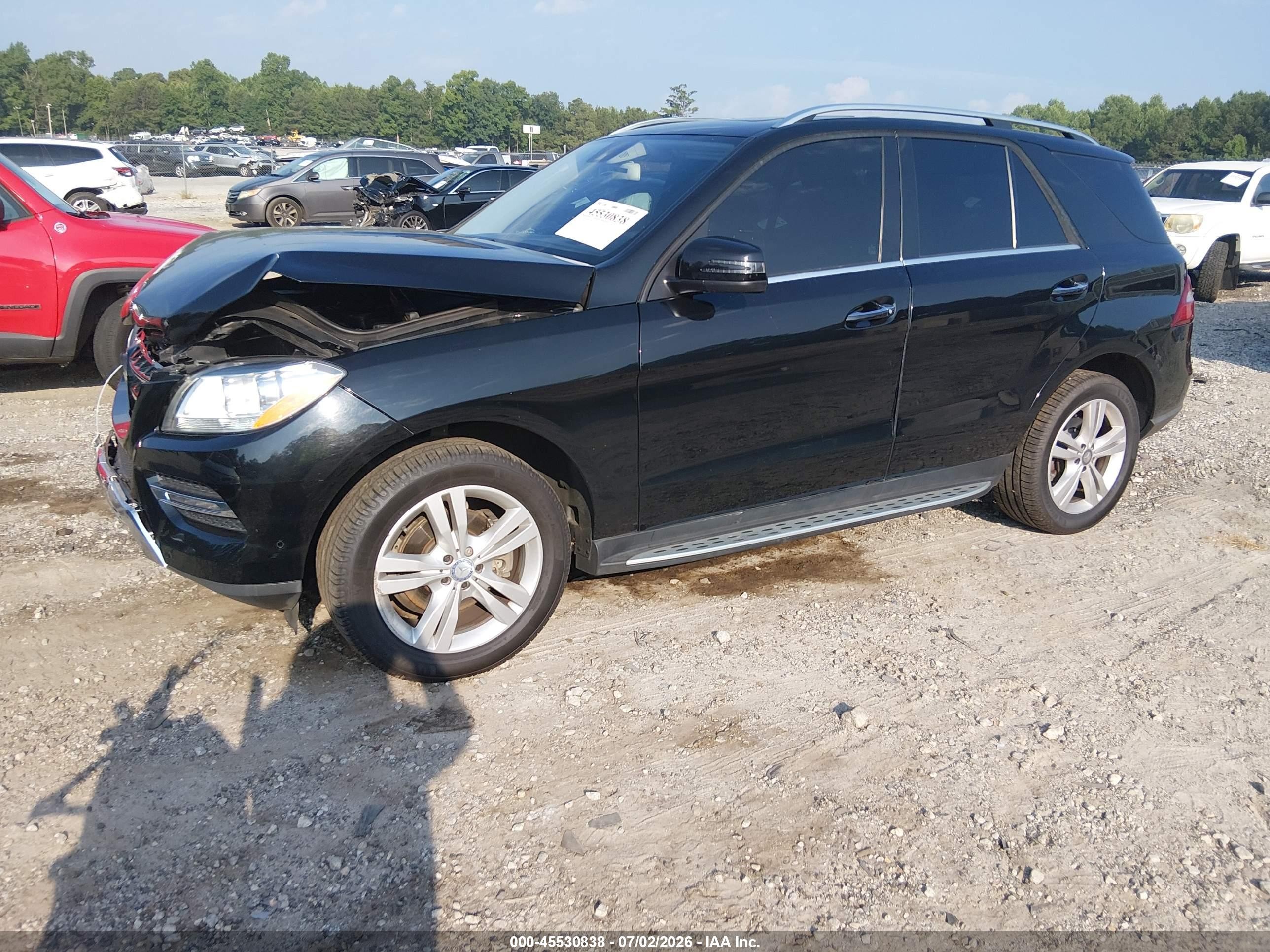 2015 Mercedes-benz Ml 350   Black vin: 4JGDA5JB7FA616174