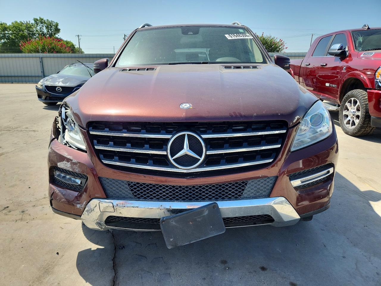 2013 Mercedes-benz Ml 350 Maroon vin: 4JGDA5JB8DA136366
