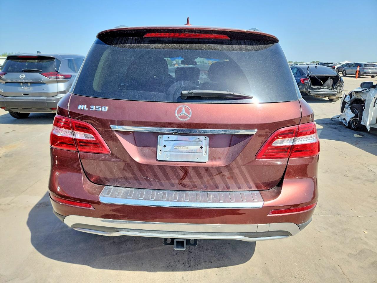 2013 Mercedes-benz Ml 350 Maroon vin: 4JGDA5JB8DA136366