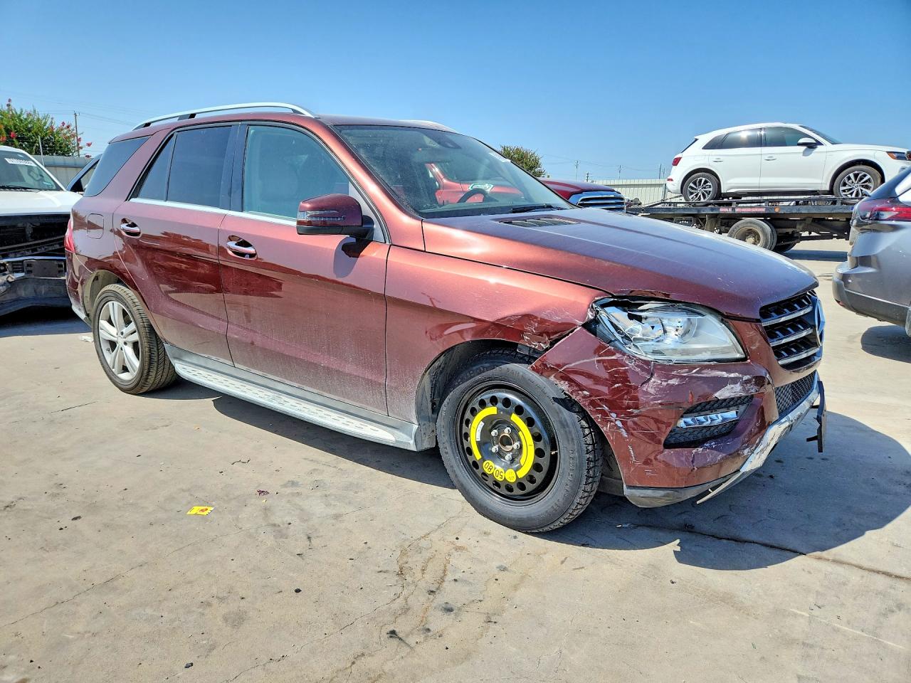 2013 Mercedes-benz Ml 350 Maroon vin: 4JGDA5JB8DA136366