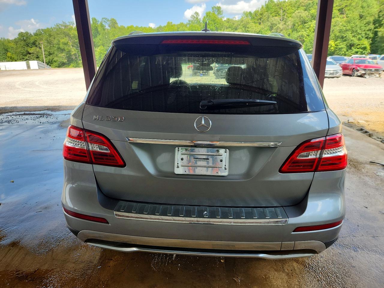 2014 Mercedes-benz Ml 350 Silver vin: 4JGDA5JB8EA436815