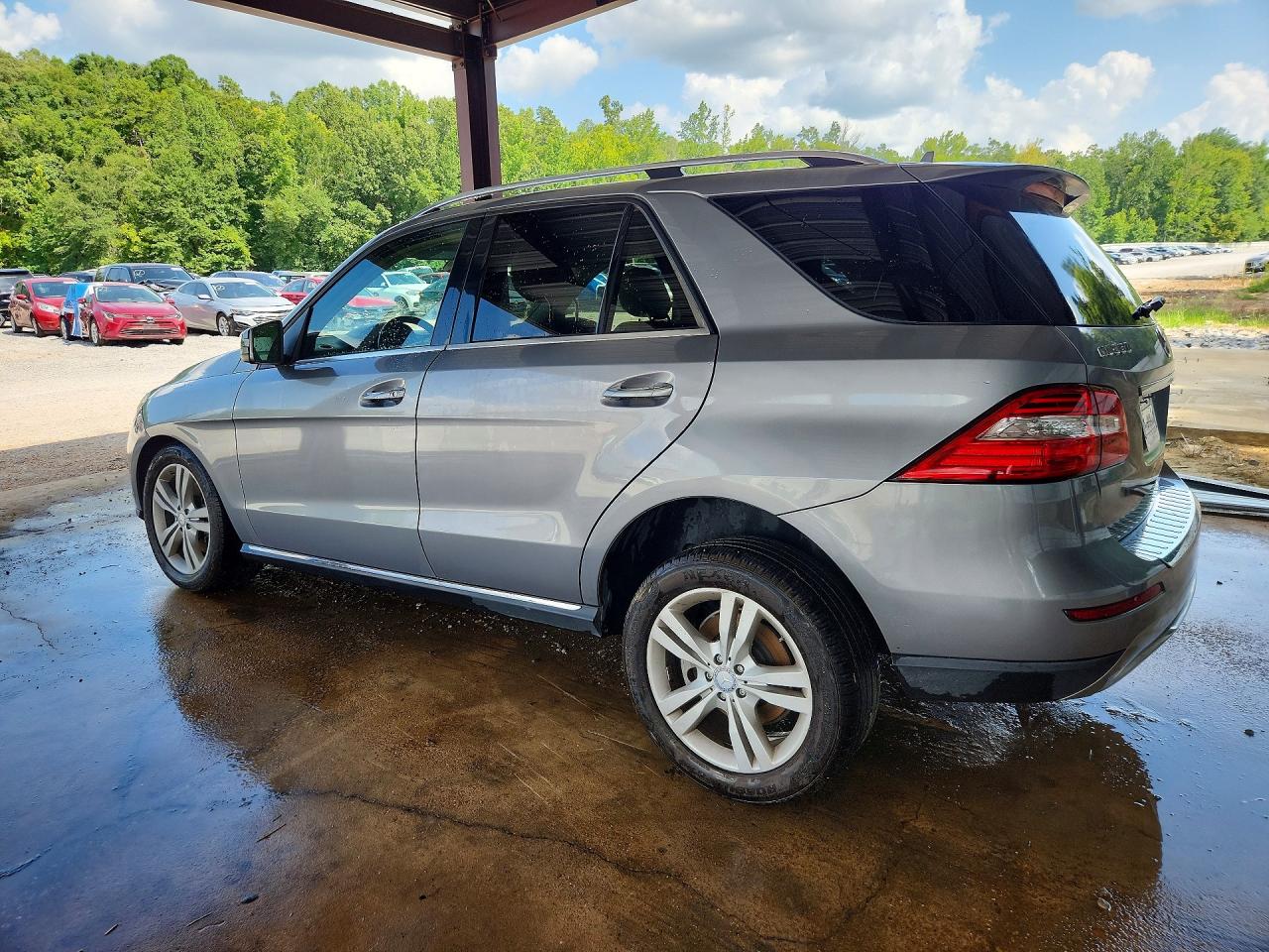 2014 Mercedes-benz Ml 350 Silver vin: 4JGDA5JB8EA436815