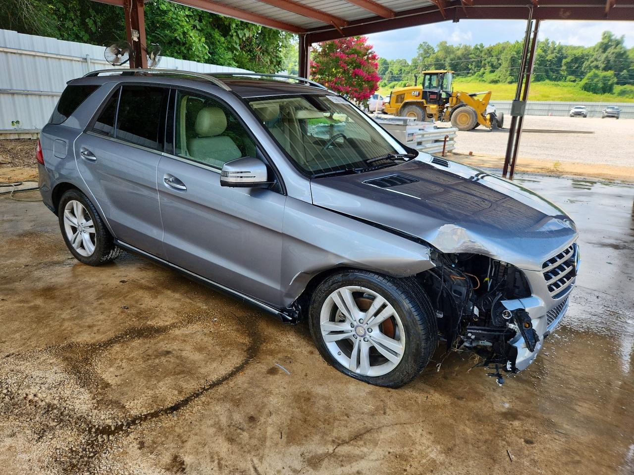 2014 Mercedes-benz Ml 350 Silver vin: 4JGDA5JB8EA436815