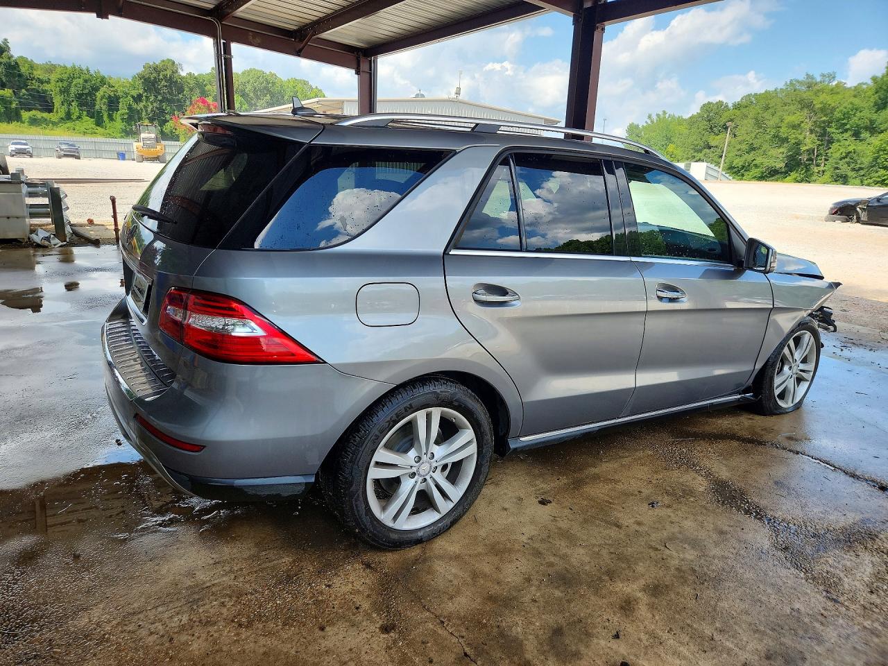 2014 Mercedes-benz Ml 350 Silver vin: 4JGDA5JB8EA436815