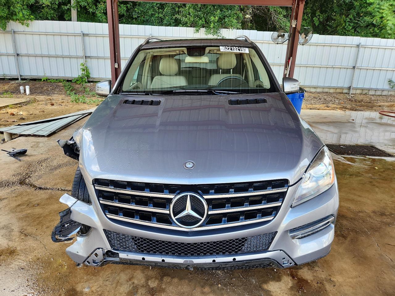 2014 Mercedes-benz Ml 350 Silver vin: 4JGDA5JB8EA436815