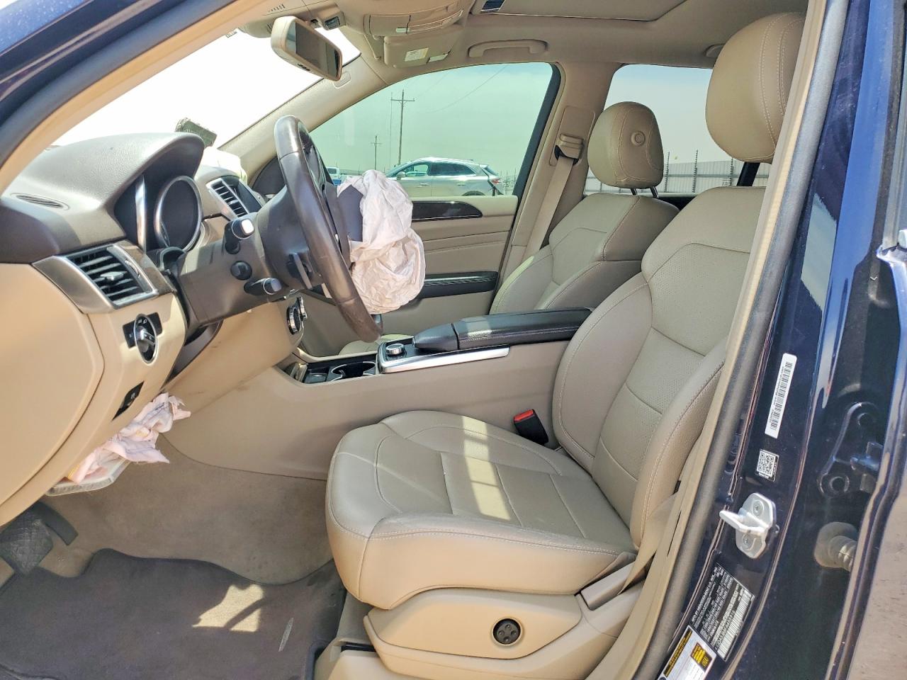 2015 Mercedes-benz Ml 350 Blue vin: 4JGDA5JB8FA455916