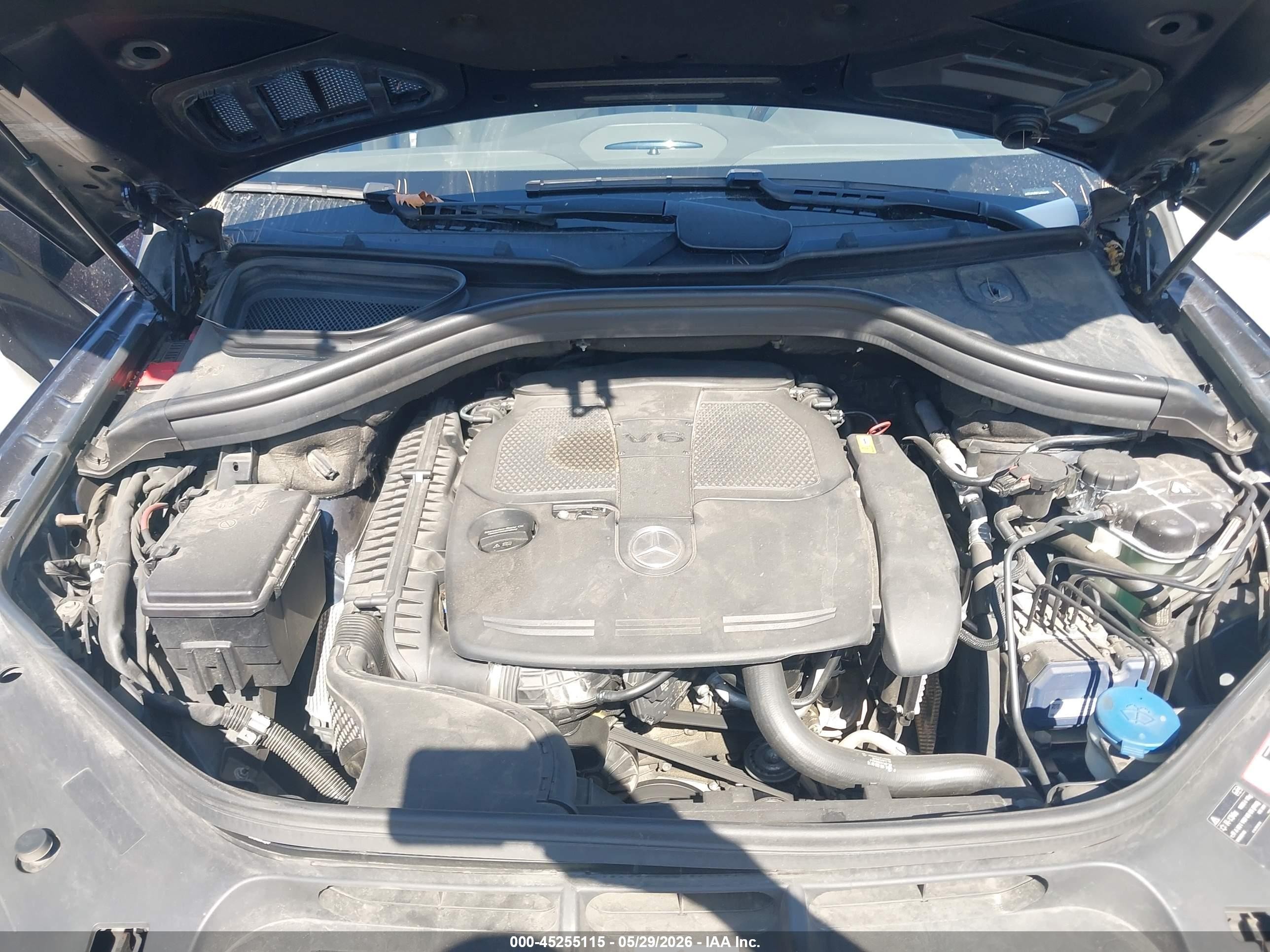 2015 Mercedes-benz Ml 350   Синий vin: 4JGDA5JB8FA496448