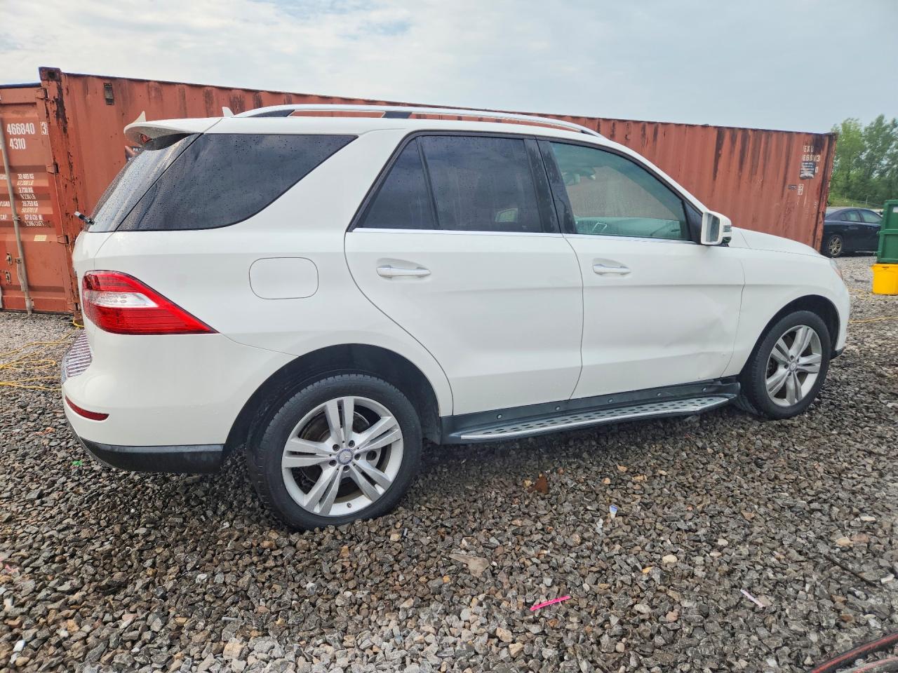 2015 Mercedes-benz Ml 350 White vin: 4JGDA5JB8FA521039