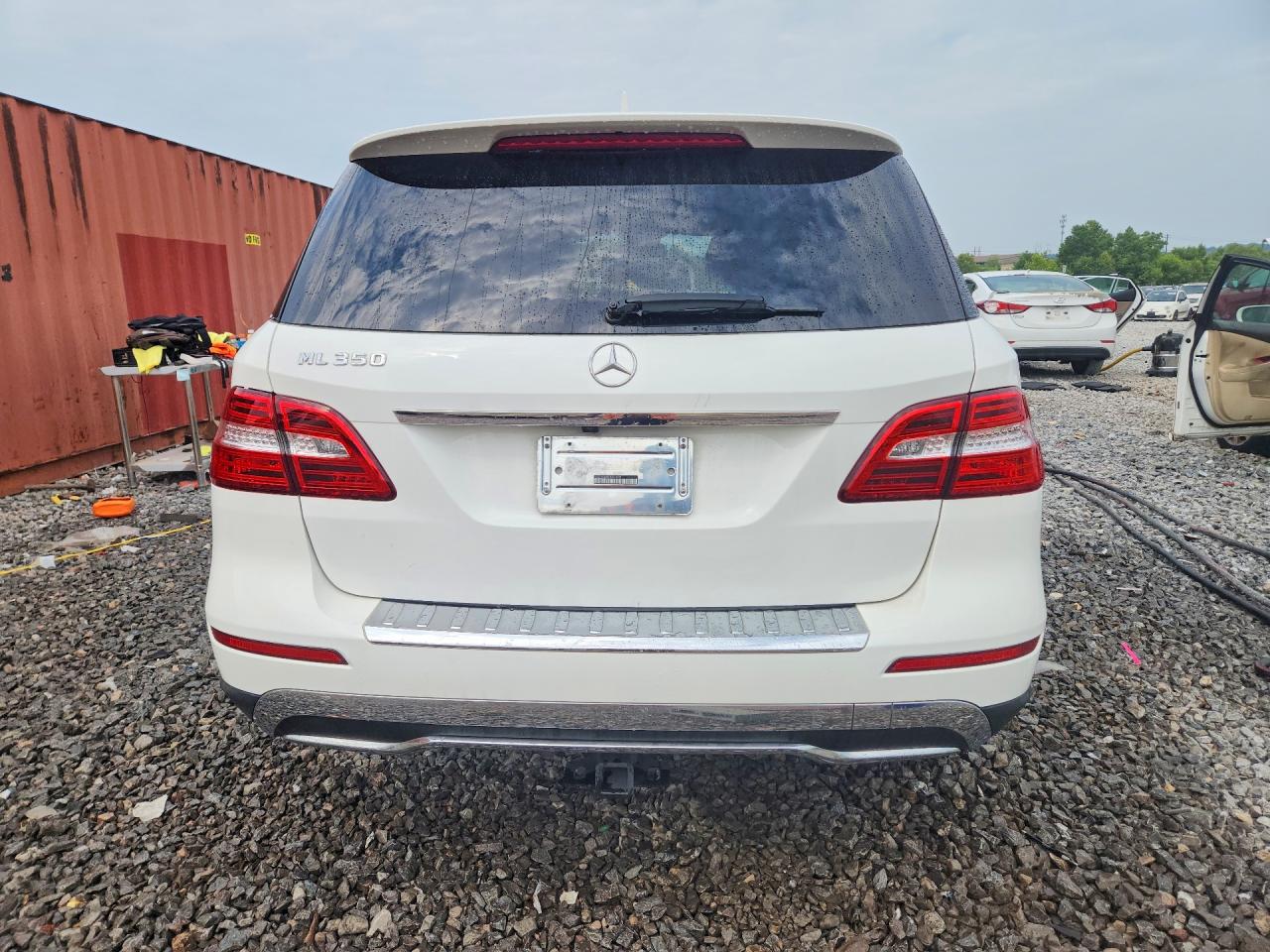 2015 Mercedes-benz Ml 350 White vin: 4JGDA5JB8FA521039