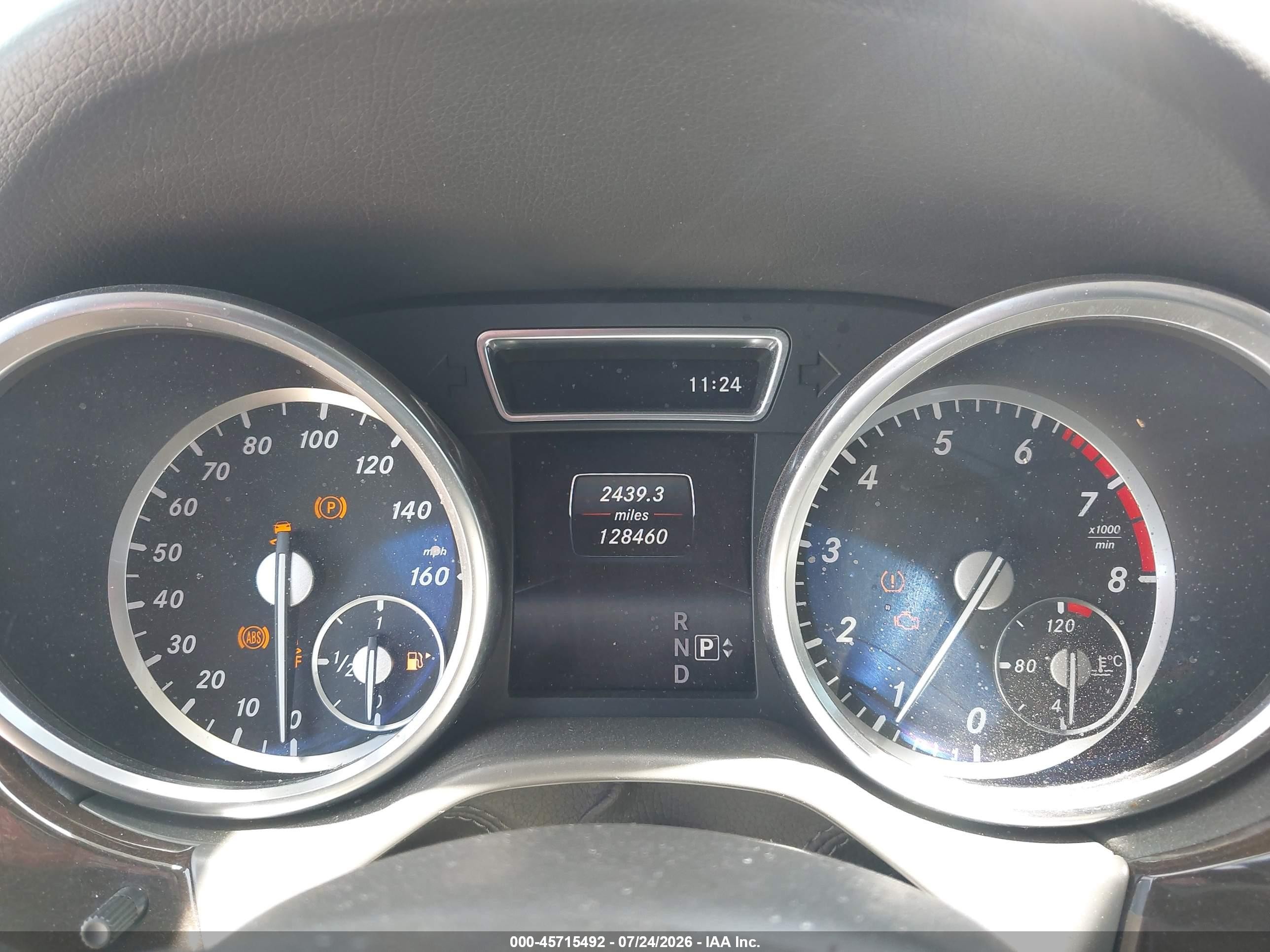 2015 Mercedes-benz Ml 350 Серый vin: 4JGDA5JB8FA524751
