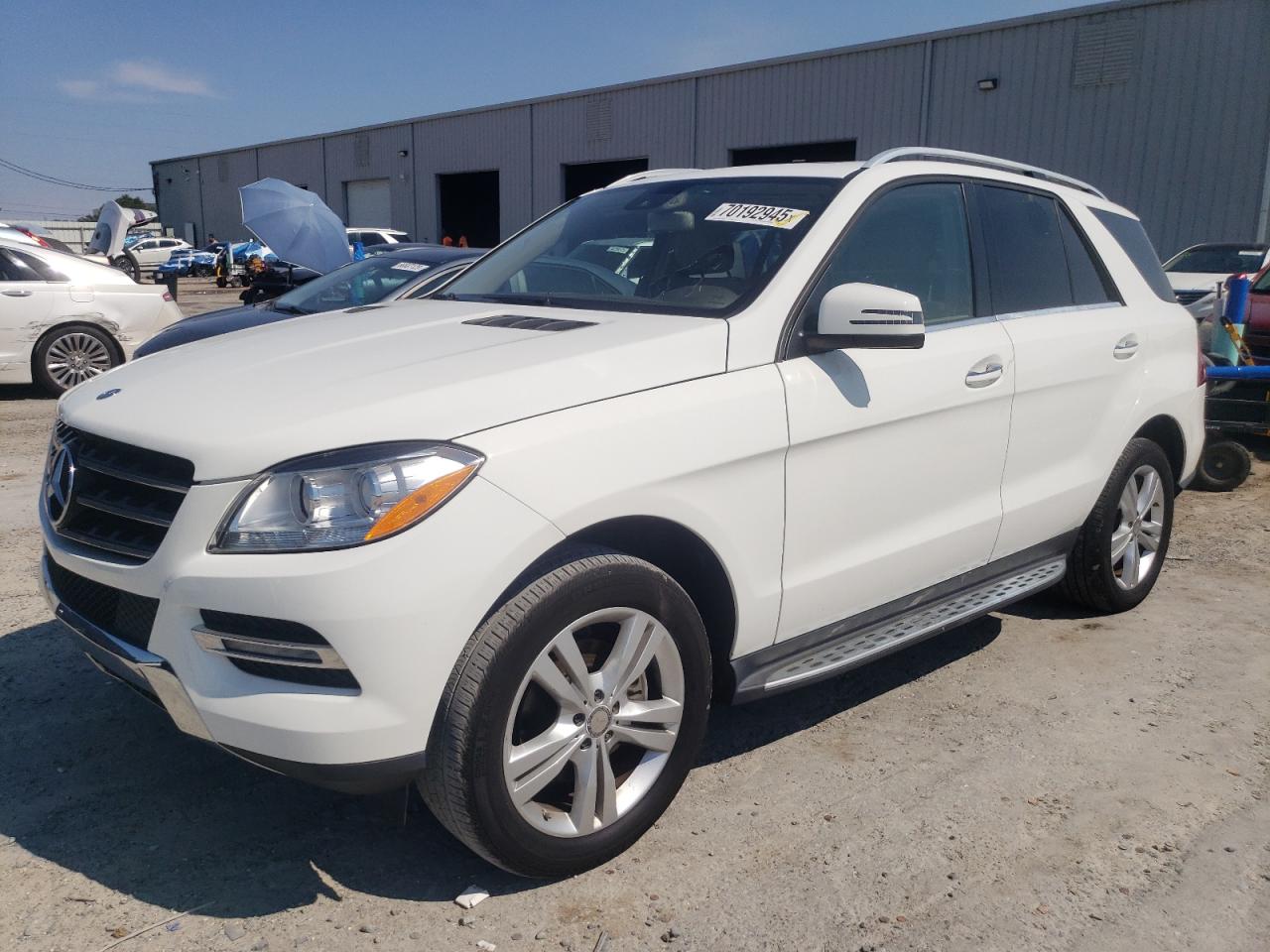 2015 Mercedes-benz Ml 350 White vin: 4JGDA5JB8FA549827