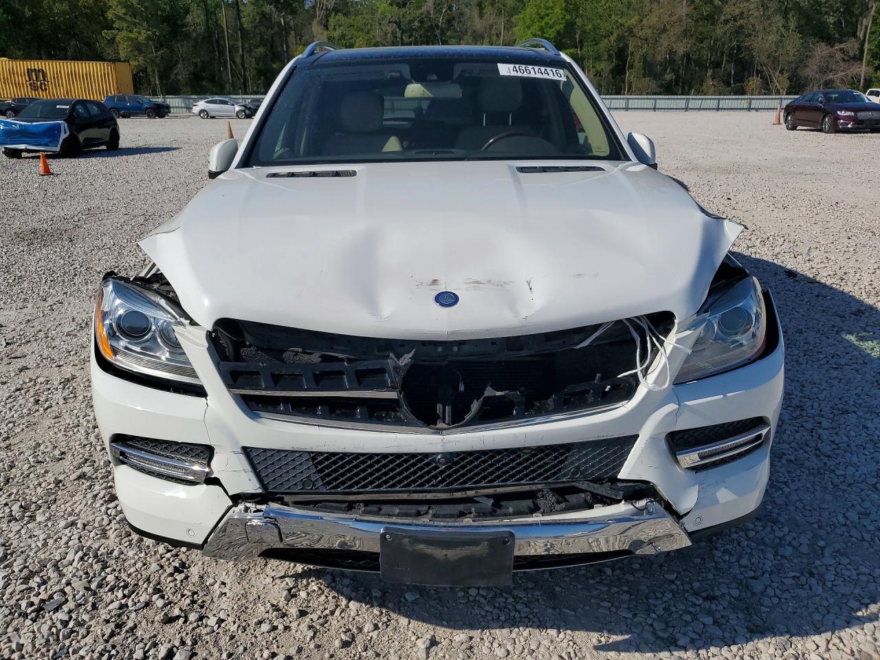 2015 Mercedes-benz Ml 350 White vin: 4JGDA5JB8FA580849