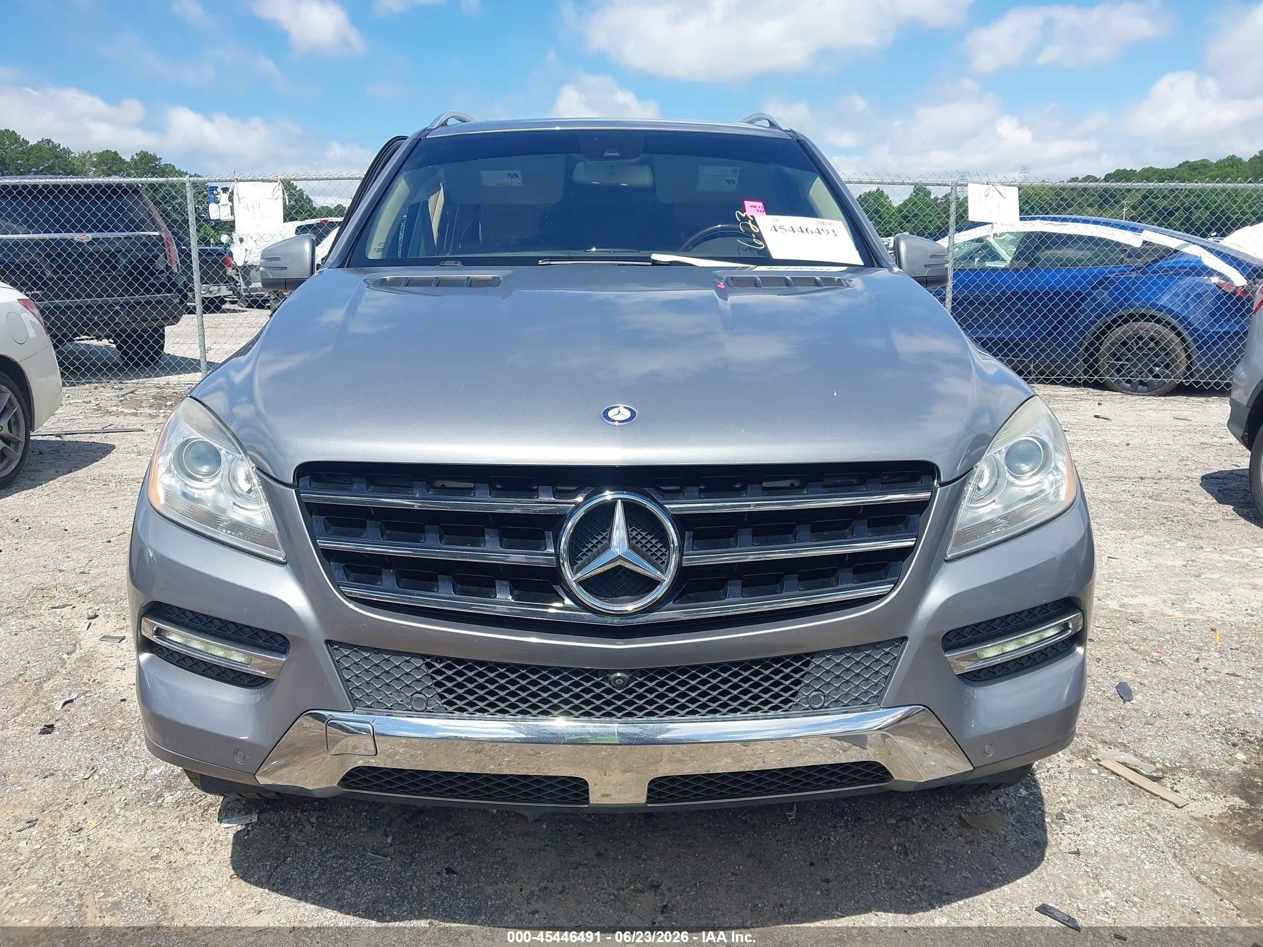 2015 Mercedes-benz Ml 350   Серый vin: 4JGDA5JB8FA593648