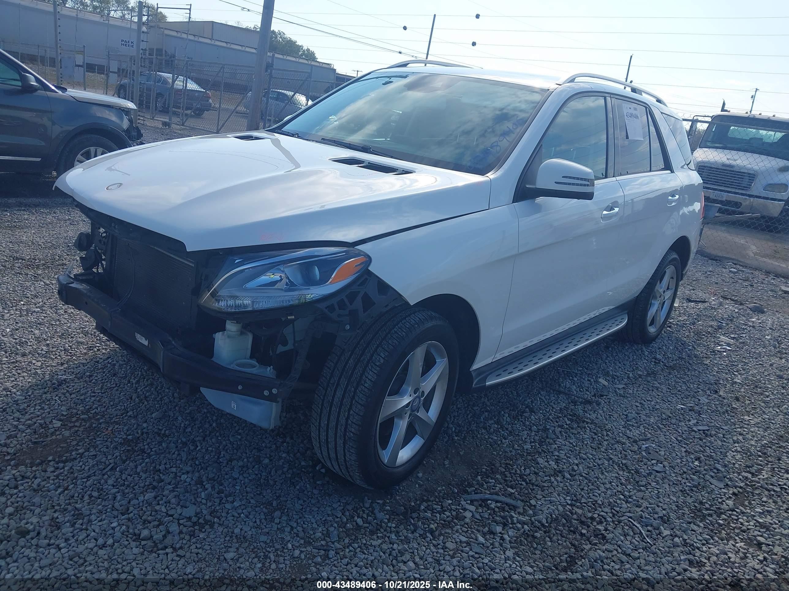 2017 Mercedes-benz Gle 350   White vin: 4JGDA5JB8HA858331