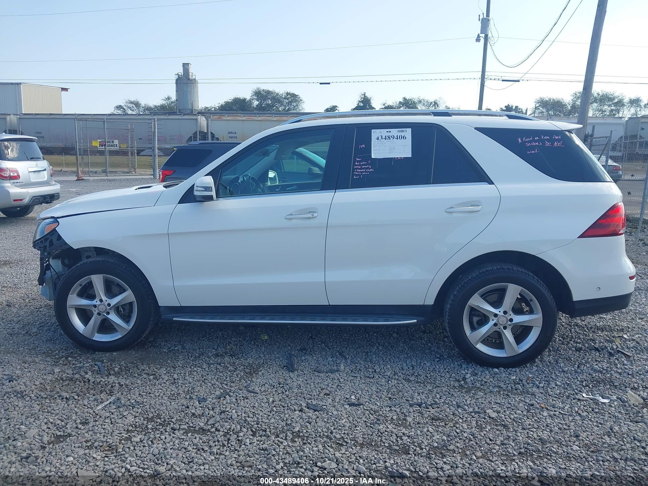 2017 Mercedes-benz Gle 350   White vin: 4JGDA5JB8HA858331
