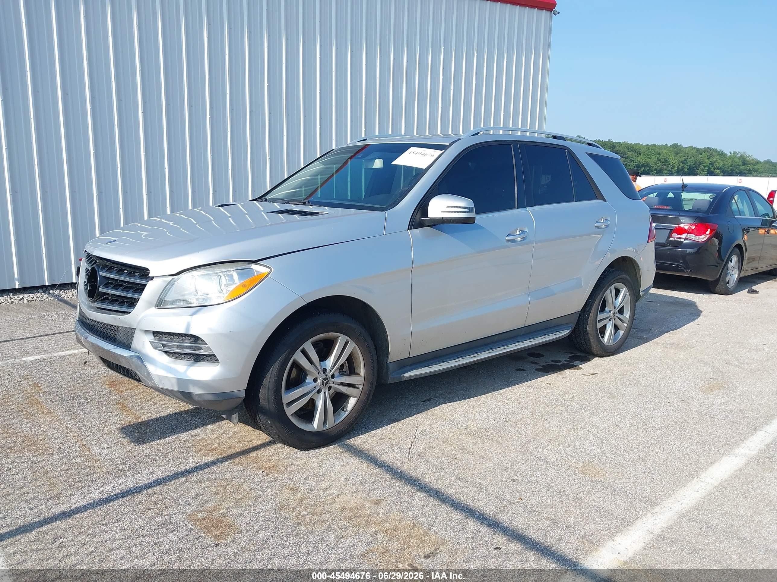 2013 Mercedes-benz Ml 350   Silver vin: 4JGDA5JB9DA185057