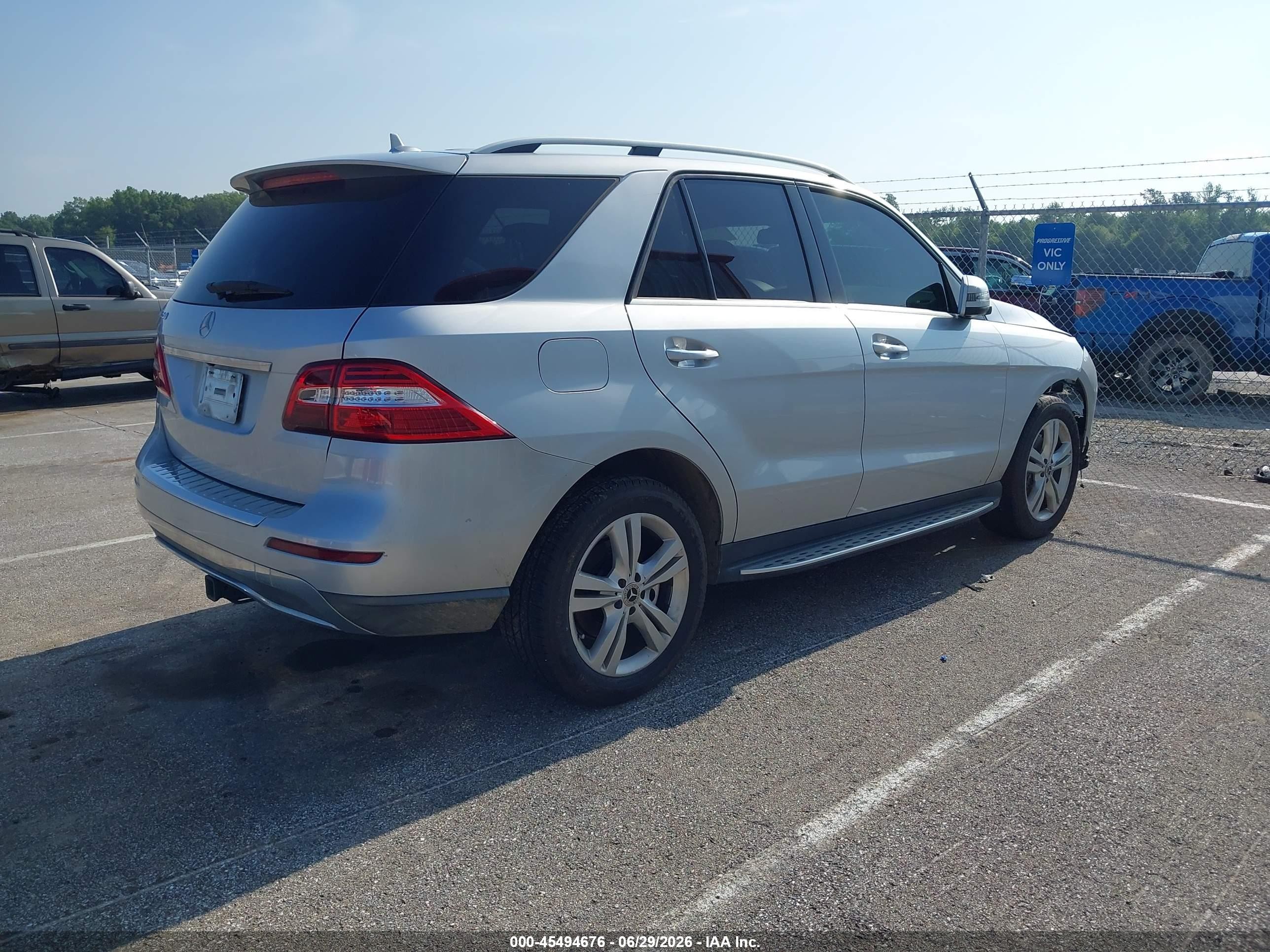 2013 Mercedes-benz Ml 350   Silver vin: 4JGDA5JB9DA185057