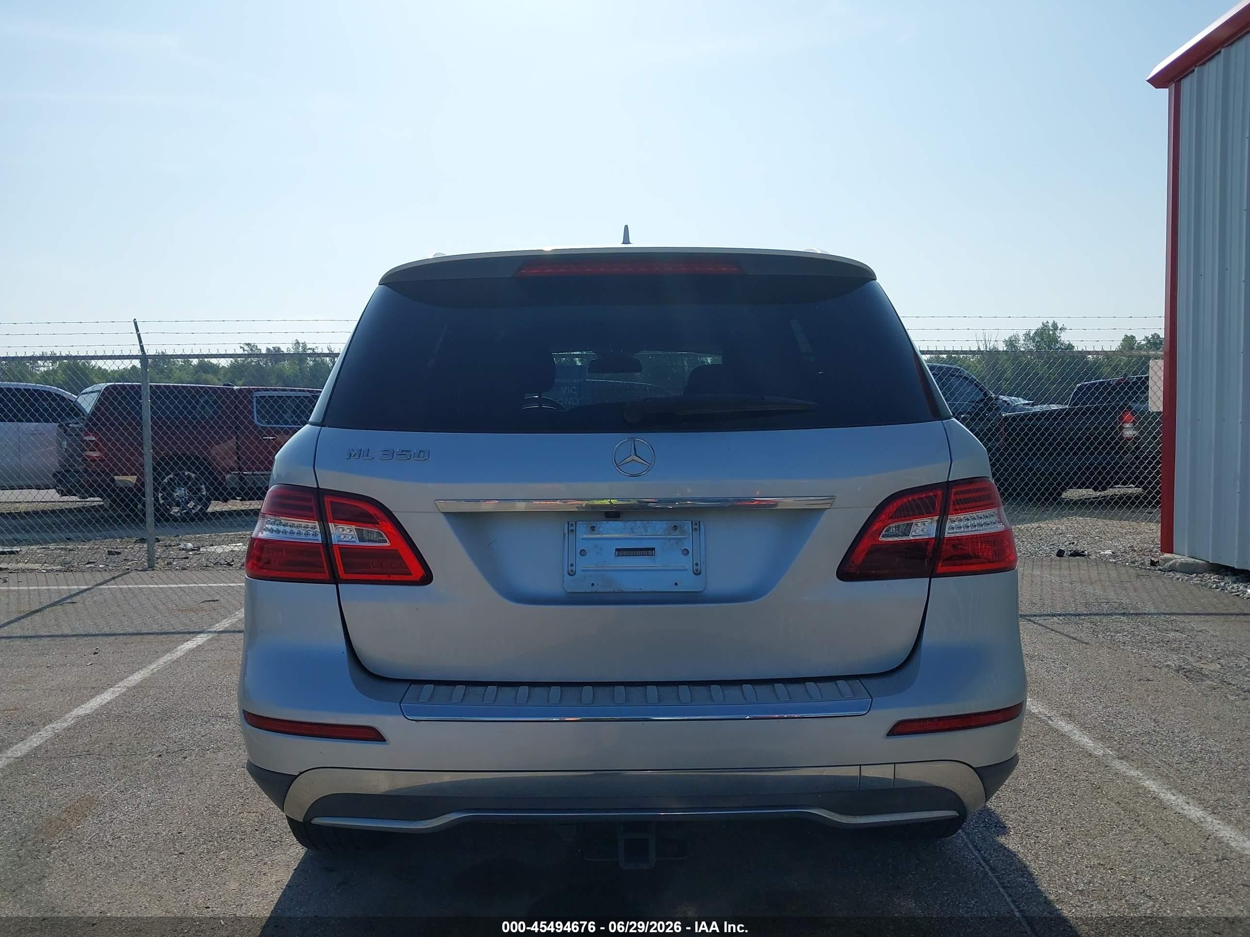 2013 Mercedes-benz Ml 350   Silver vin: 4JGDA5JB9DA185057