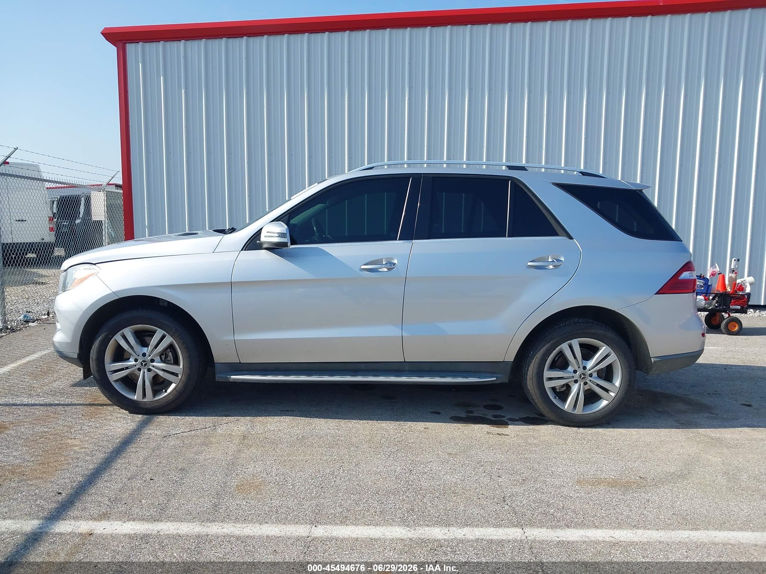 2013 Mercedes-benz Ml 350   Silver vin: 4JGDA5JB9DA185057