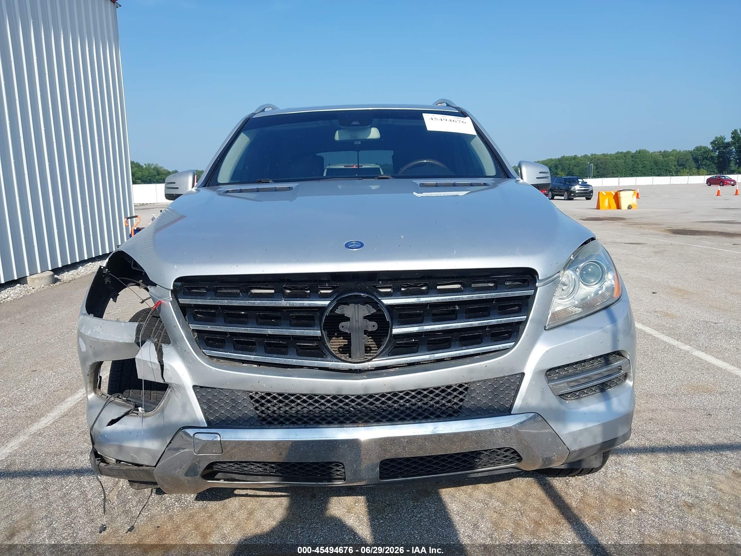 2013 Mercedes-benz Ml 350   Silver vin: 4JGDA5JB9DA185057