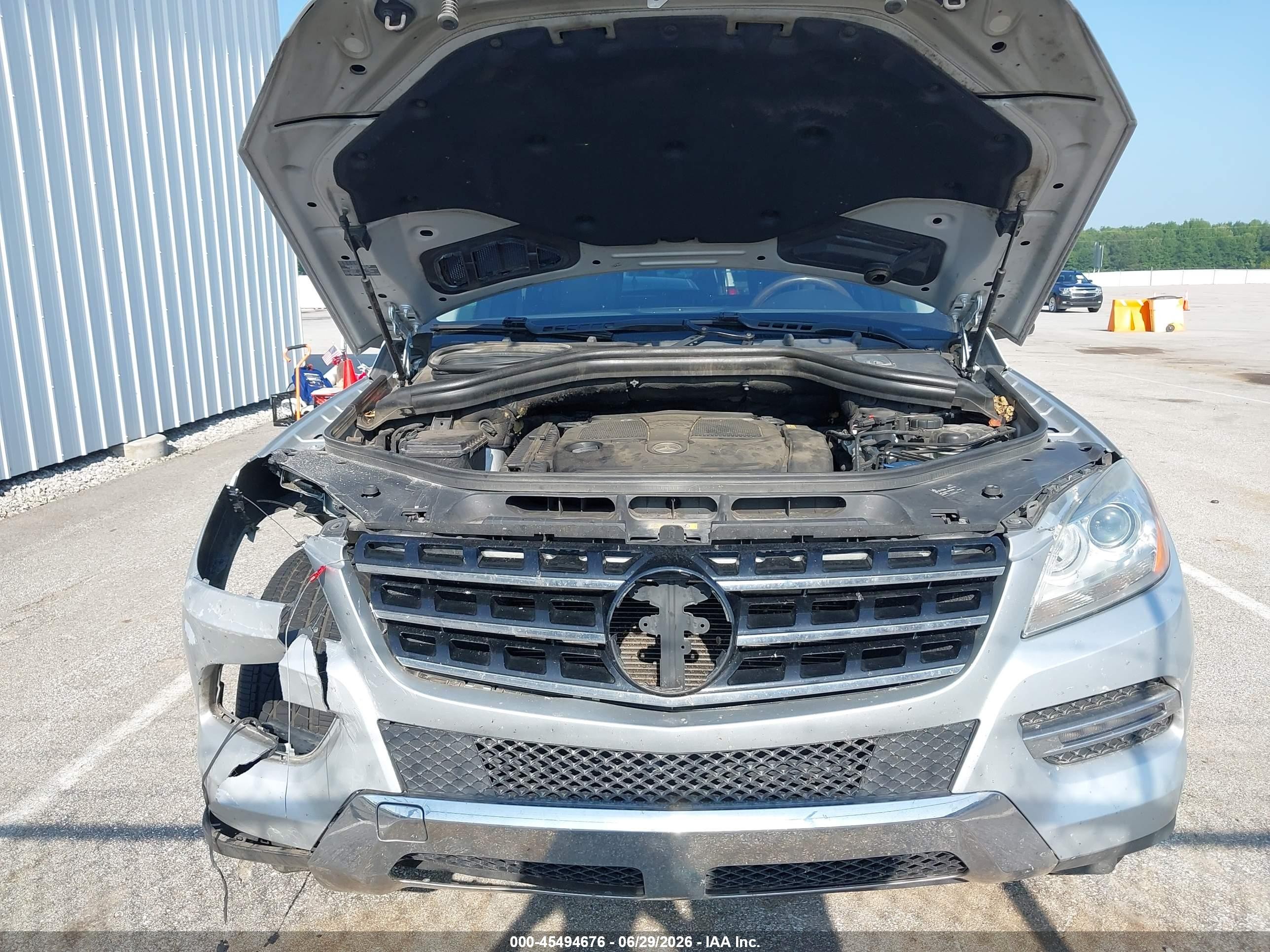 2013 Mercedes-benz Ml 350   Silver vin: 4JGDA5JB9DA185057